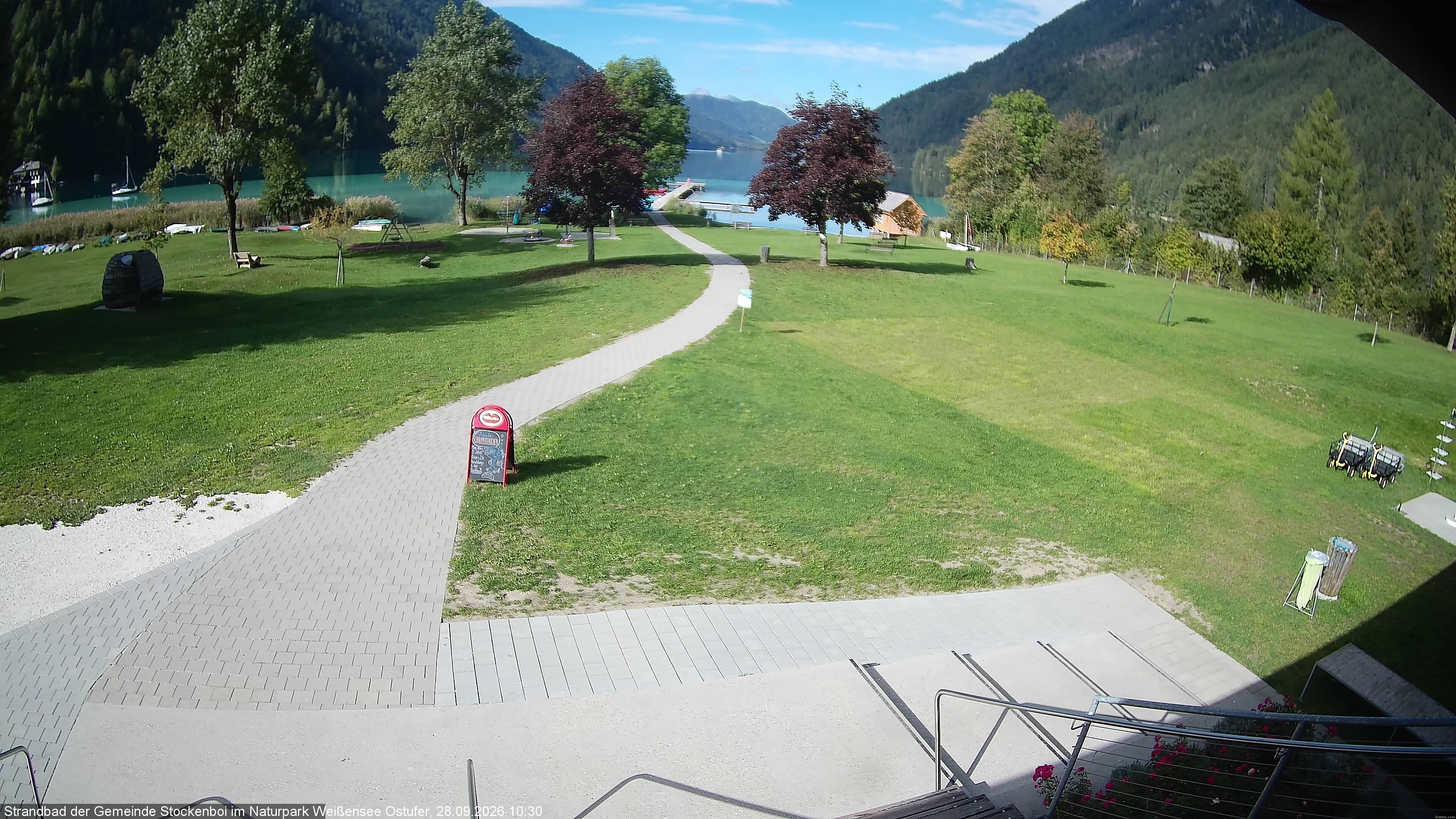 Archiv Foto Webcam Weissensee (Stockenboi Seite)