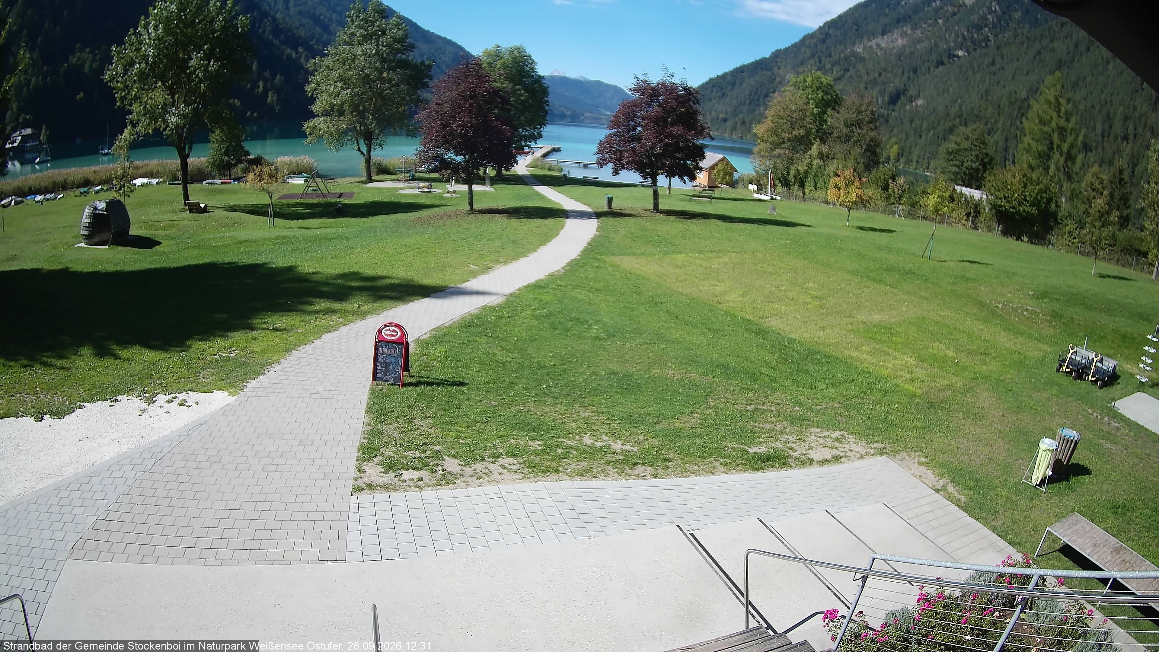 Archiv Foto Webcam Weissensee (Stockenboi Seite)