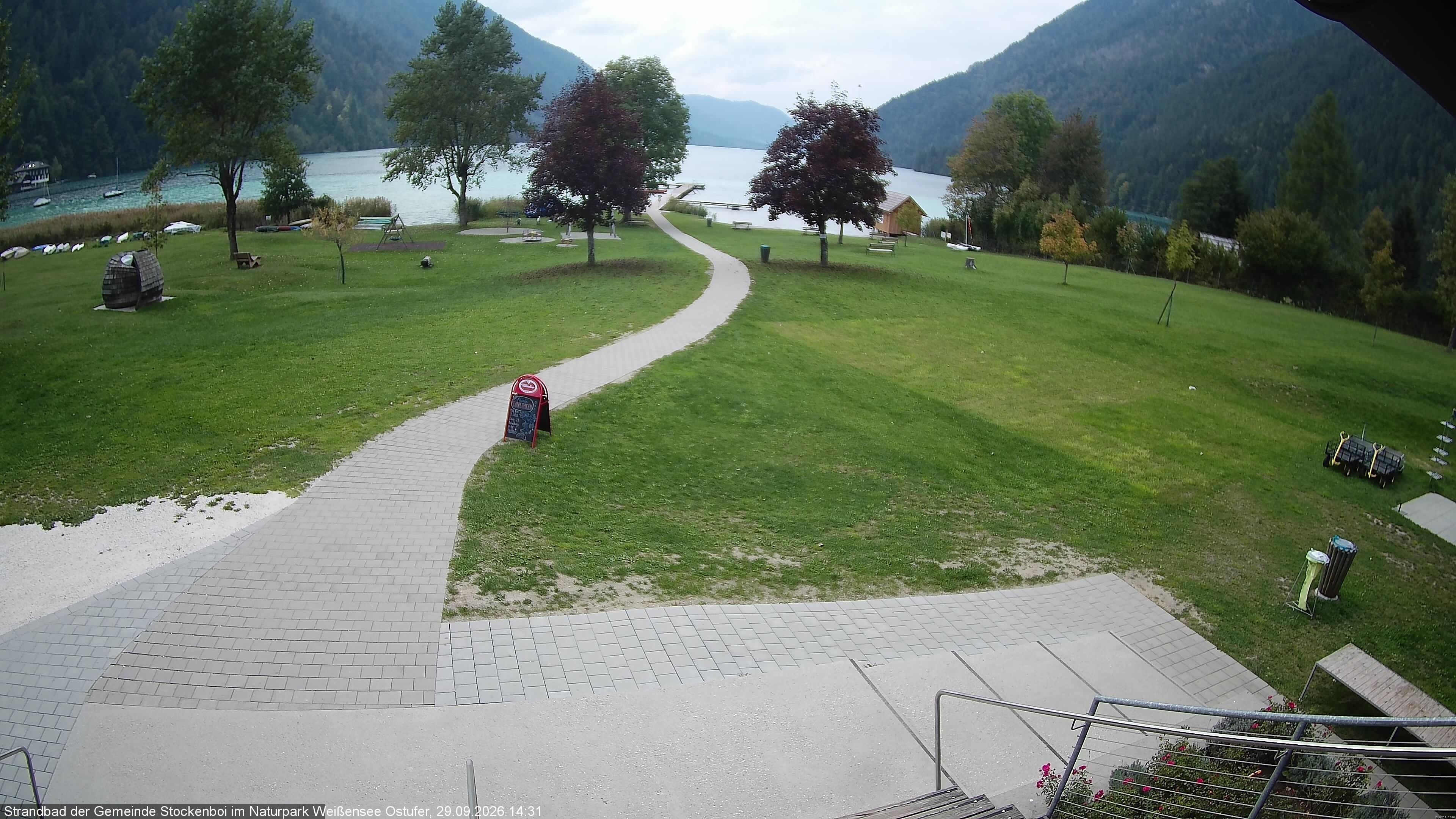 Archiv Foto Webcam Weissensee (Stockenboi Seite)