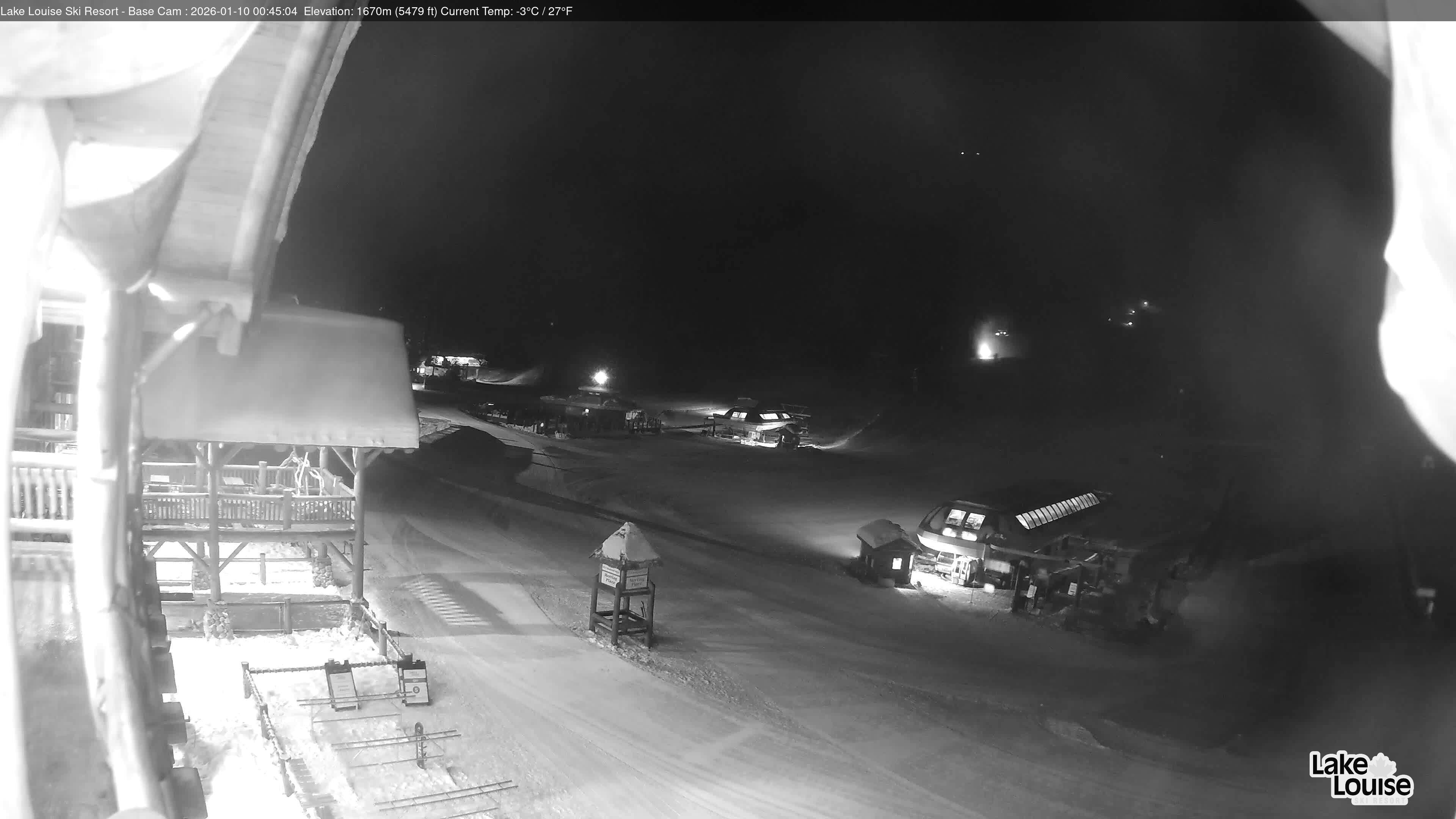 Archiv Foto Webcam Lake Louise: Talstation