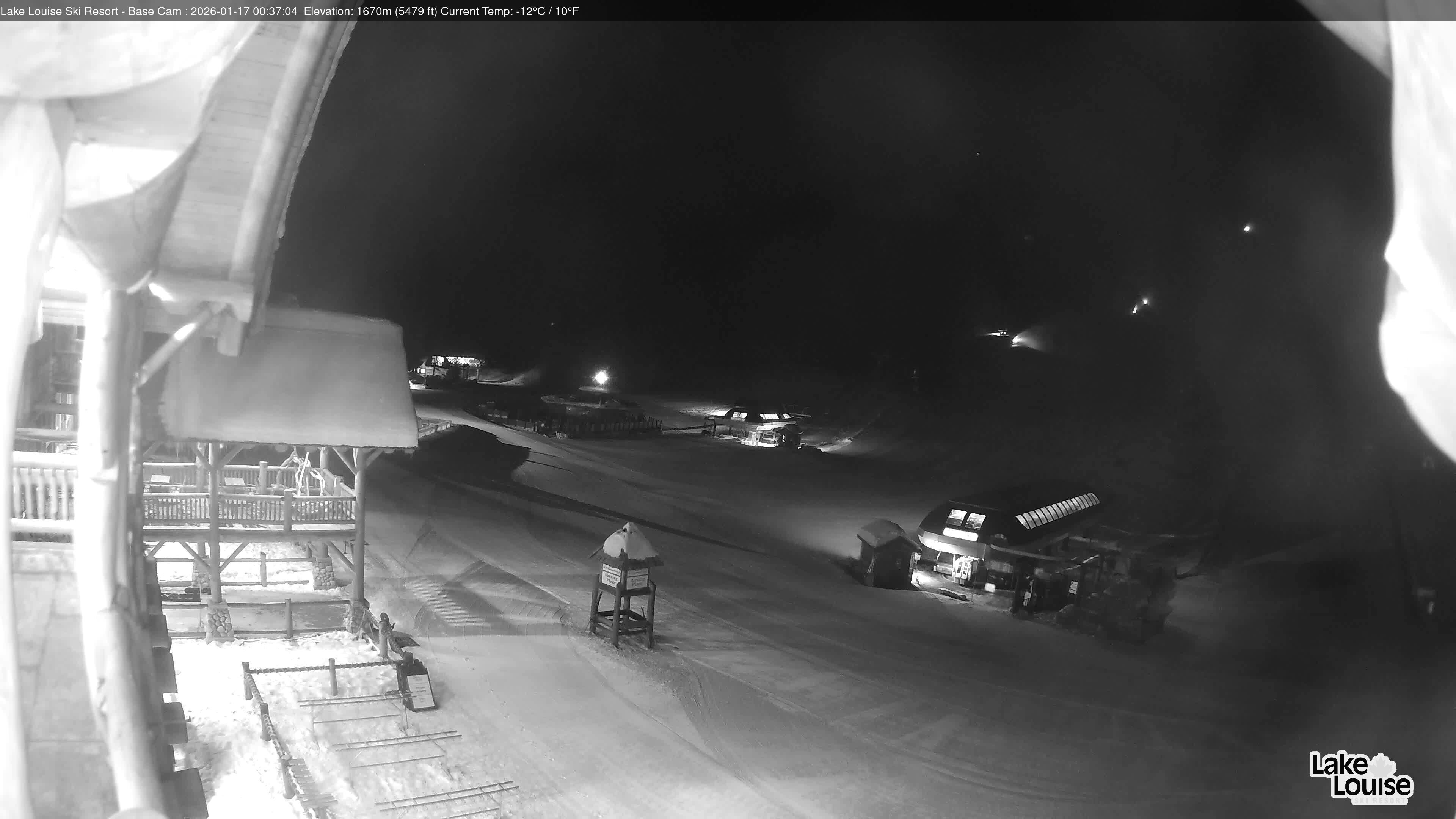 Archiv Foto Webcam Lake Louise: Talstation