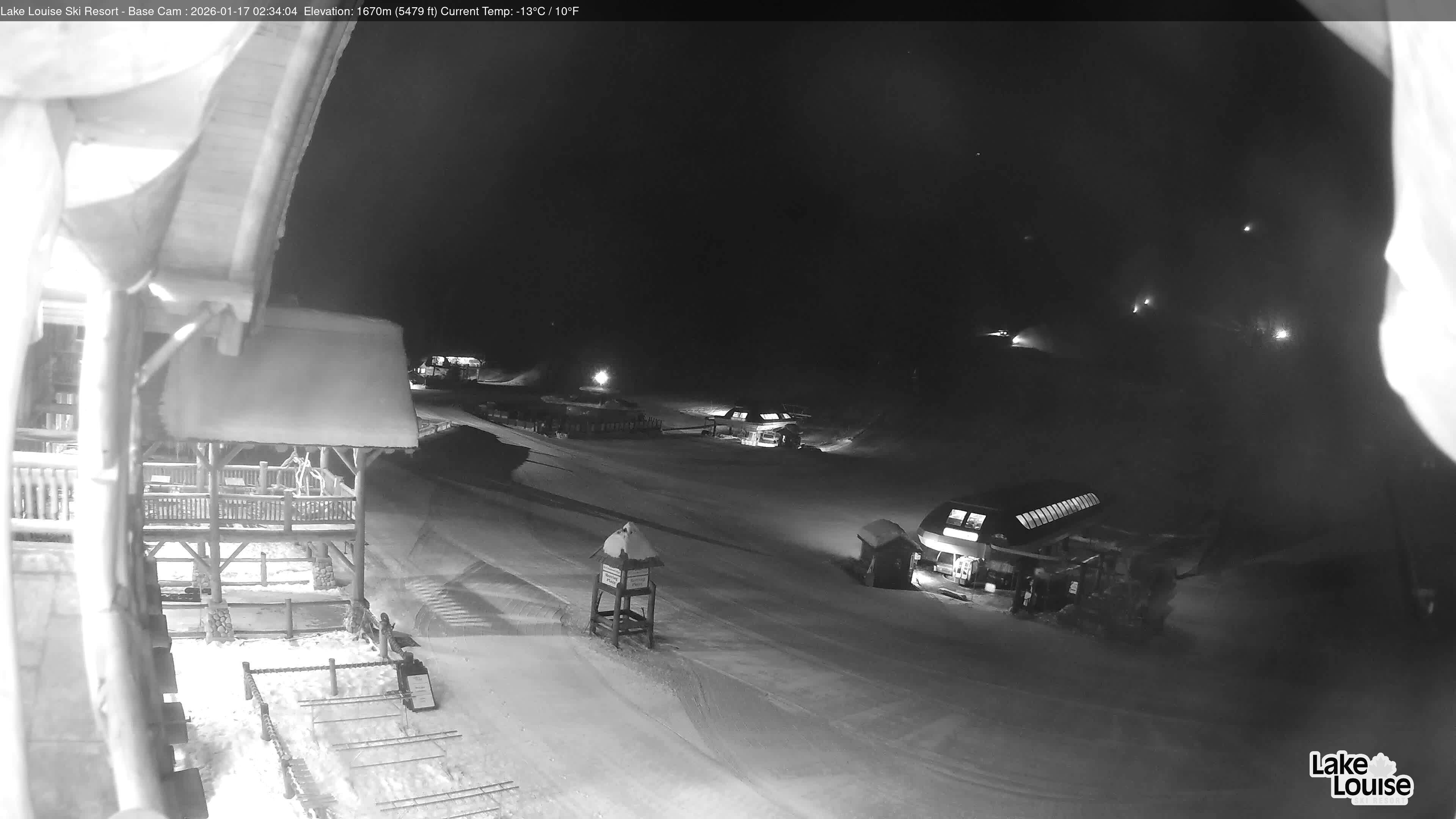 Archiv Foto Webcam Lake Louise: Talstation