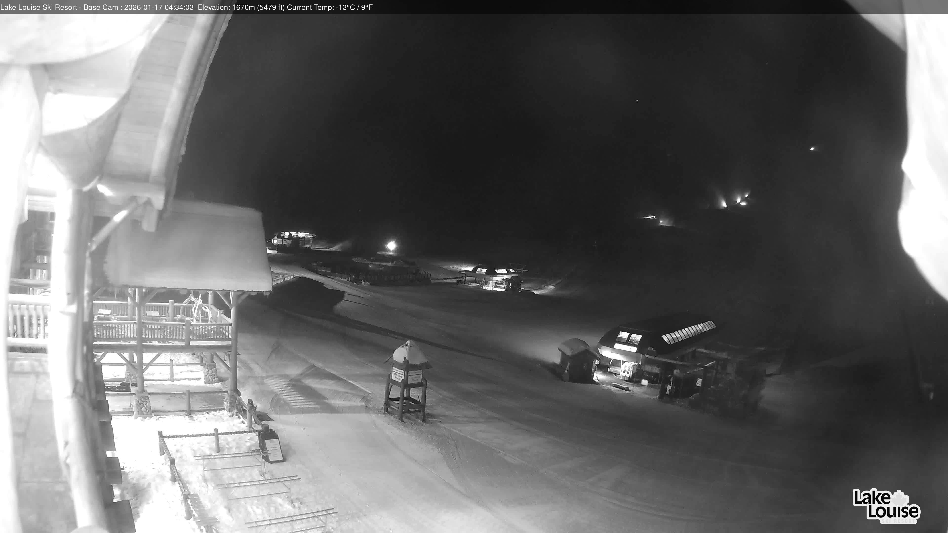 Archiv Foto Webcam Lake Louise: Talstation