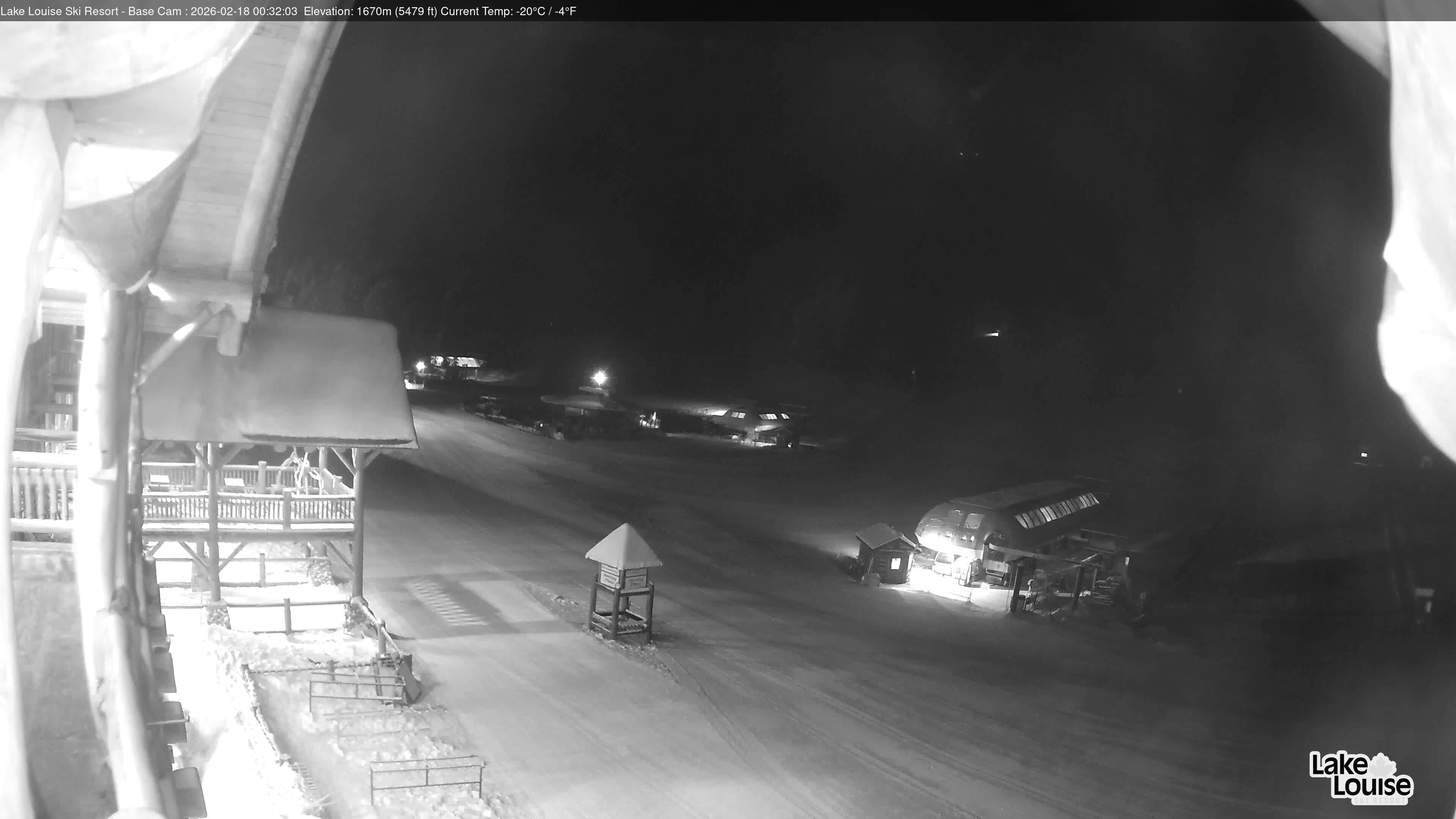 Archiv Foto Webcam Lake Louise: Talstation