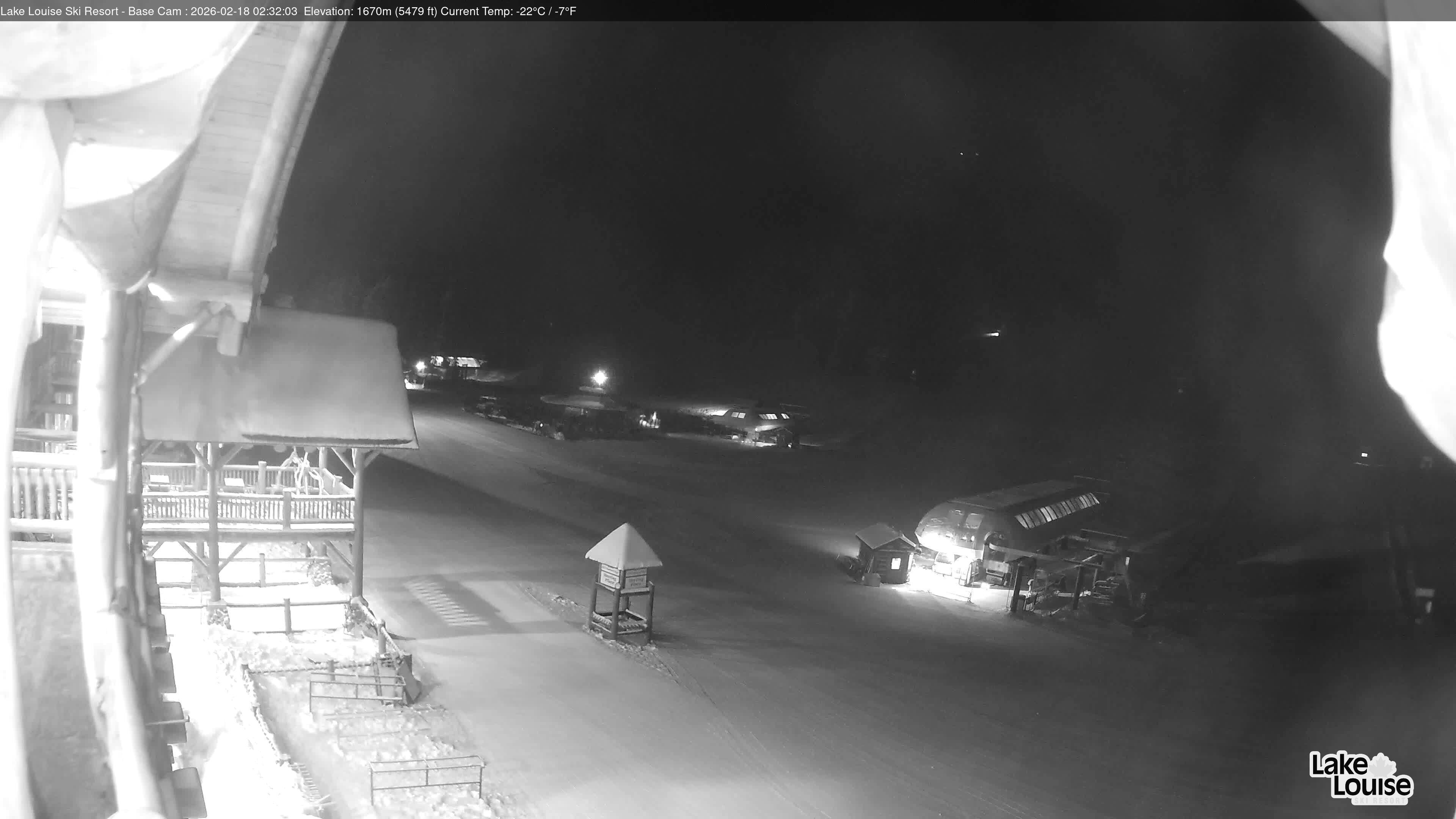 Archiv Foto Webcam Lake Louise: Talstation