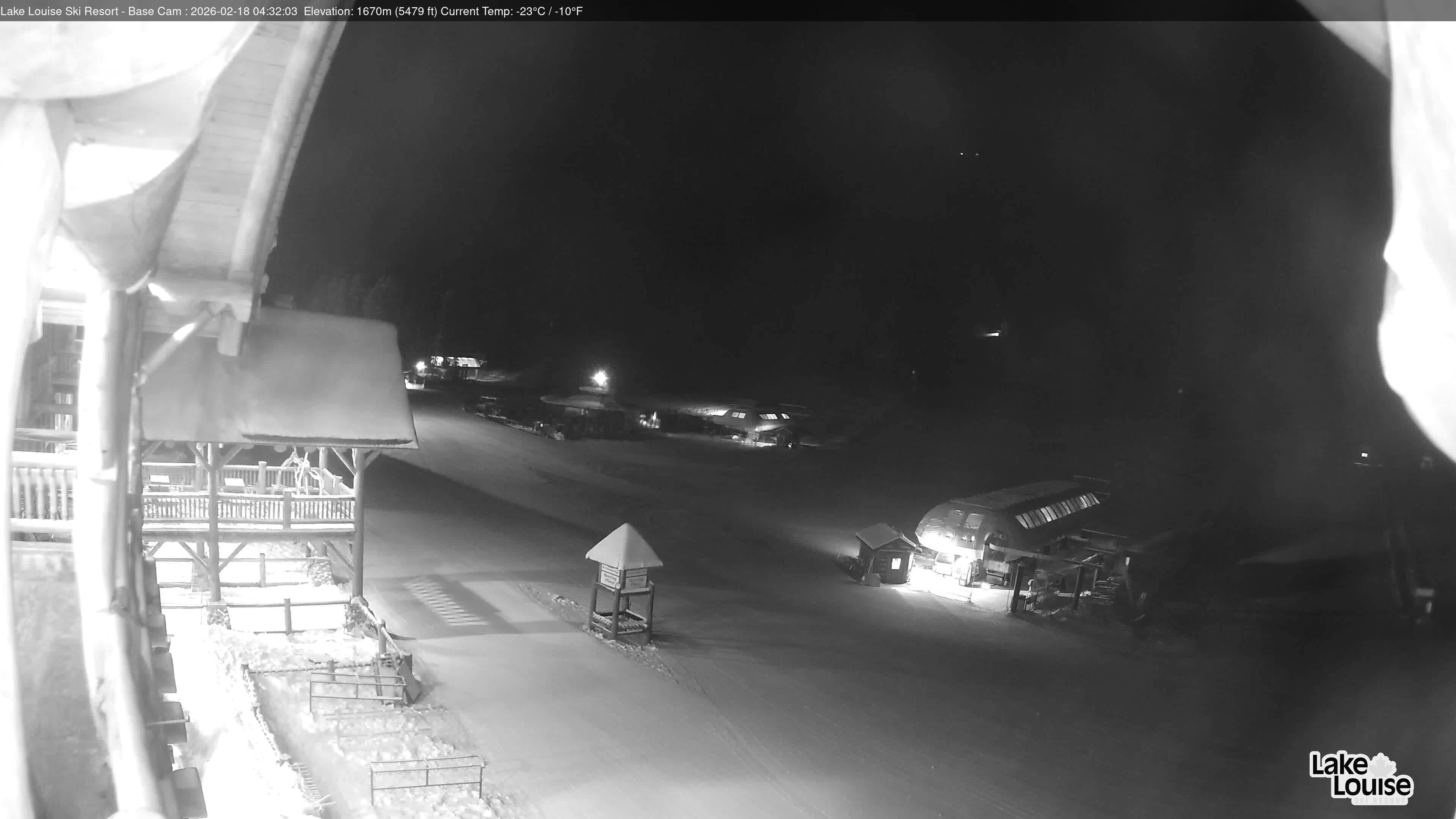 Archiv Foto Webcam Lake Louise: Talstation