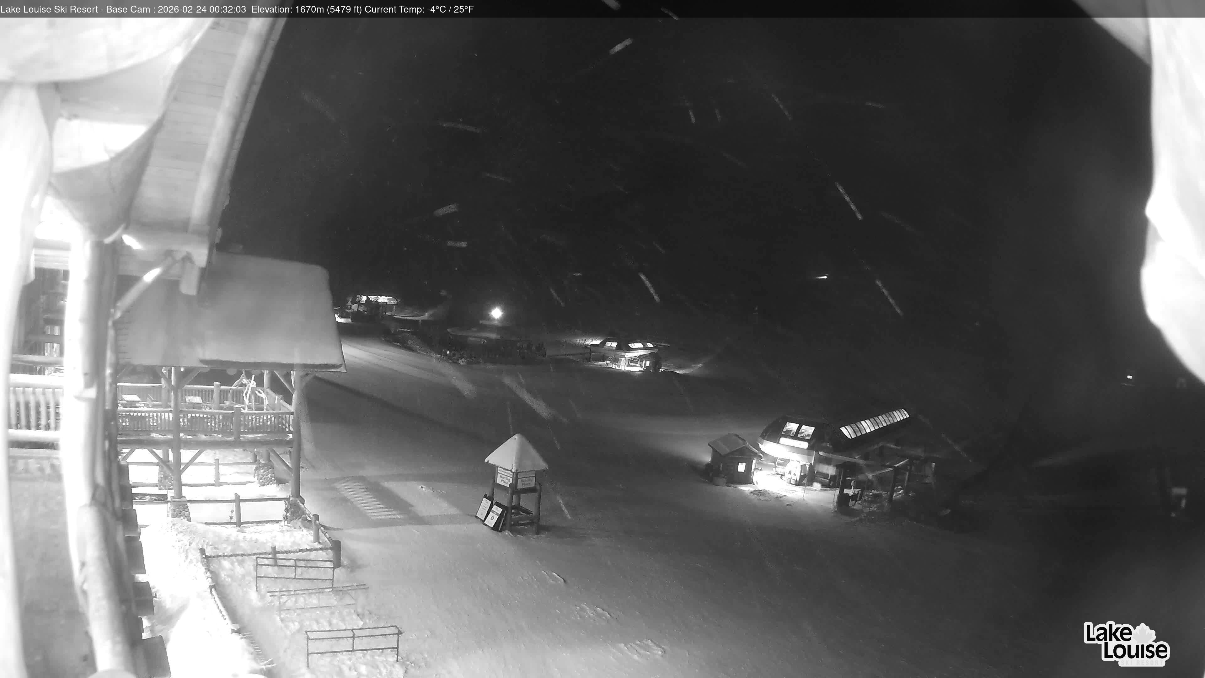 Archiv Foto Webcam Lake Louise: Talstation