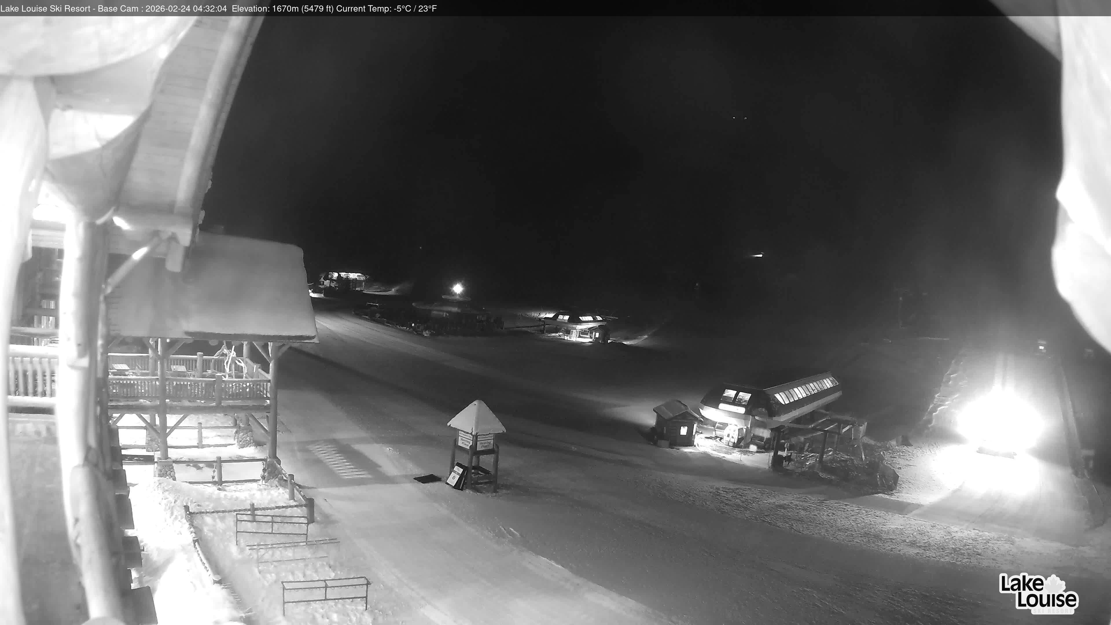 Archiv Foto Webcam Lake Louise: Talstation