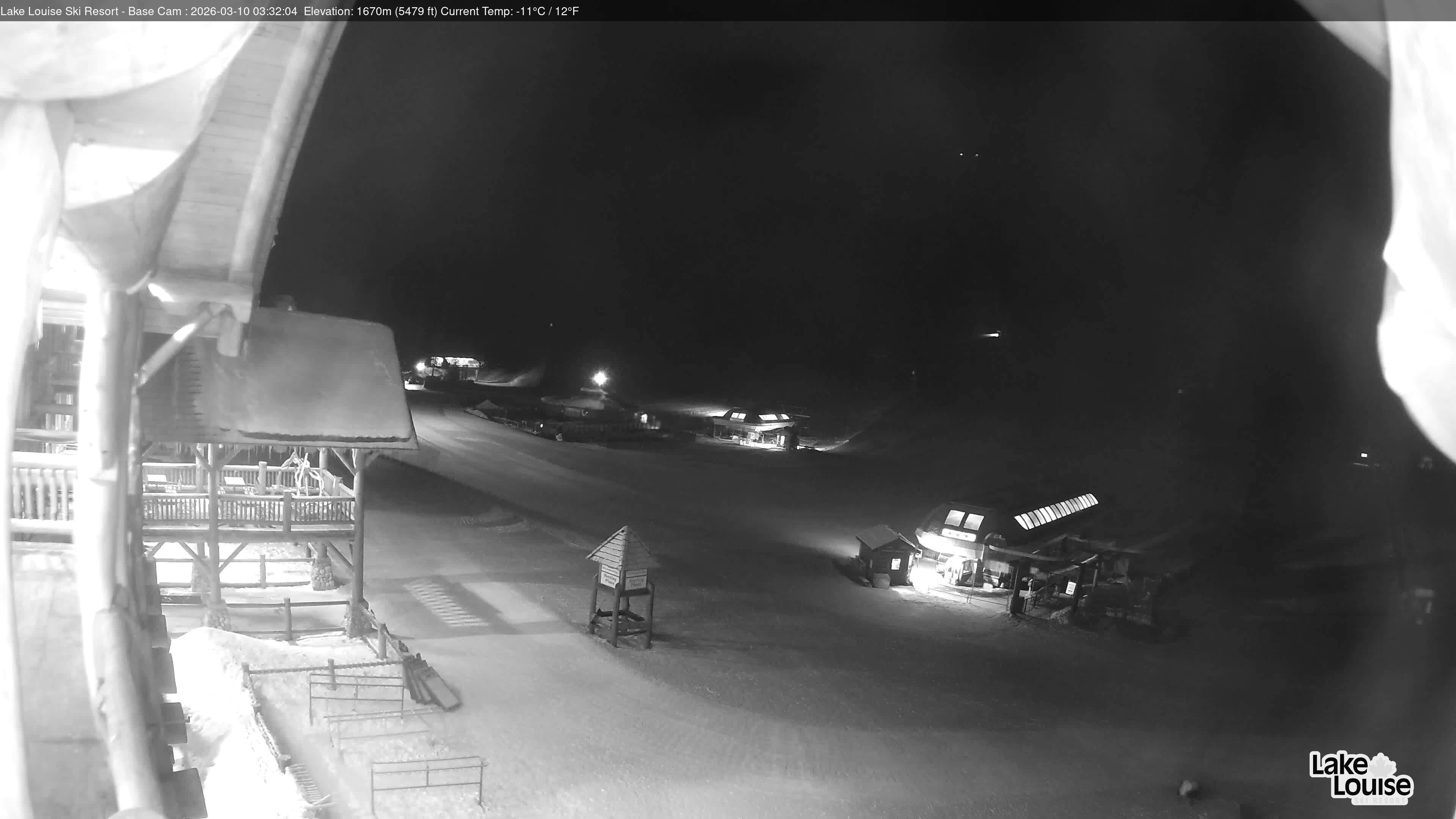 Archiv Foto Webcam Lake Louise: Talstation