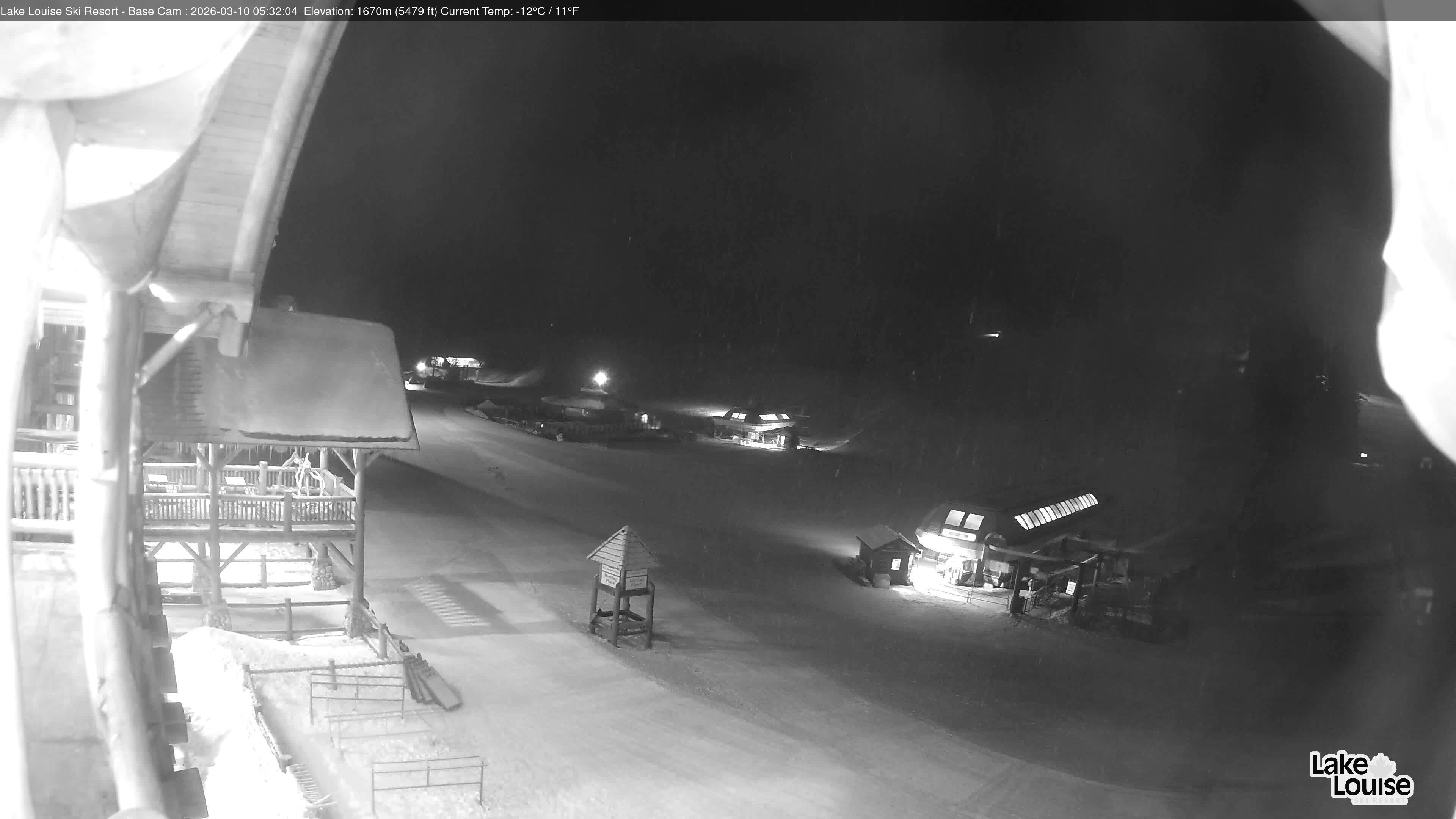 Archiv Foto Webcam Lake Louise: Talstation