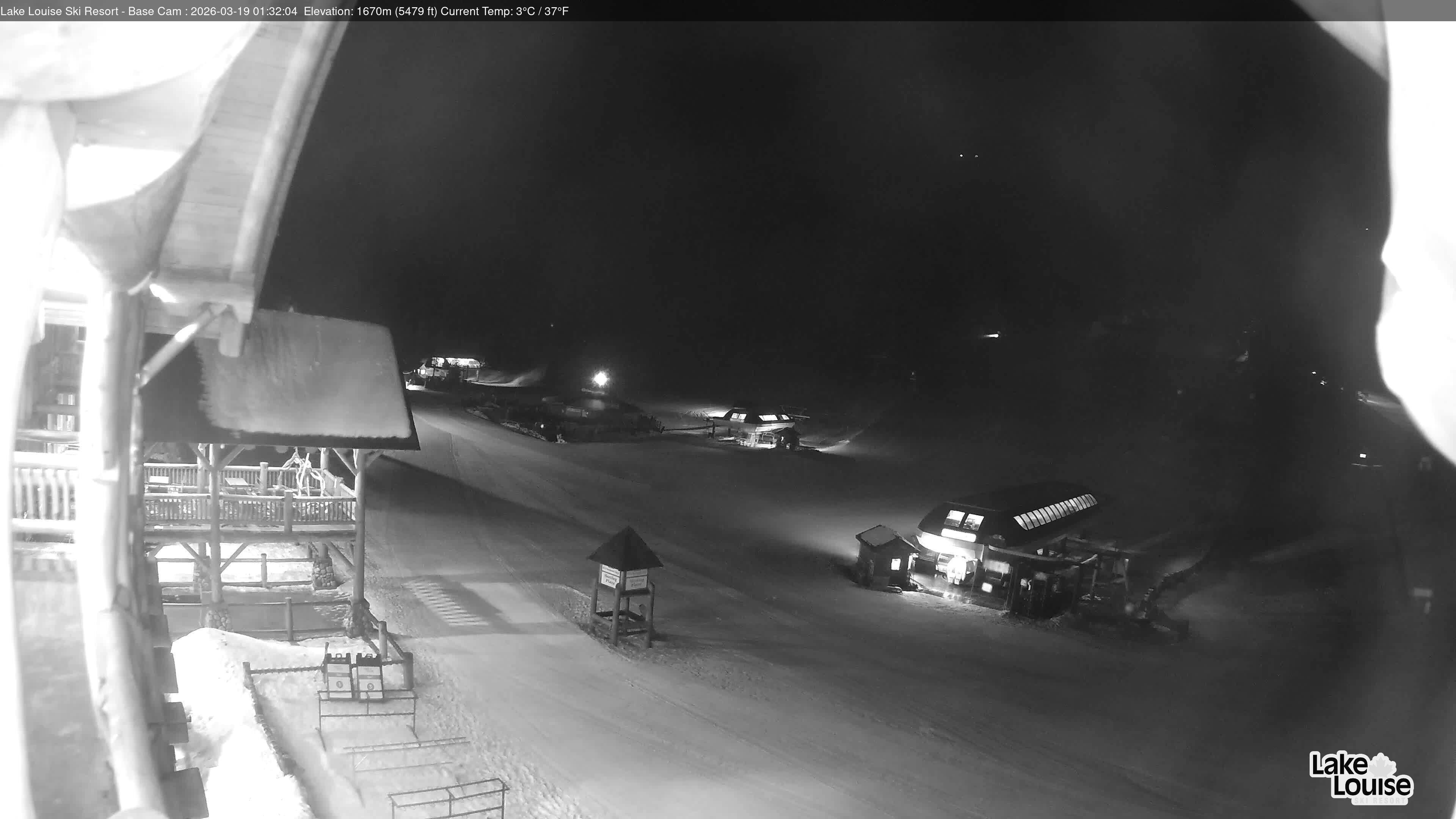 Archiv Foto Webcam Lake Louise: Talstation
