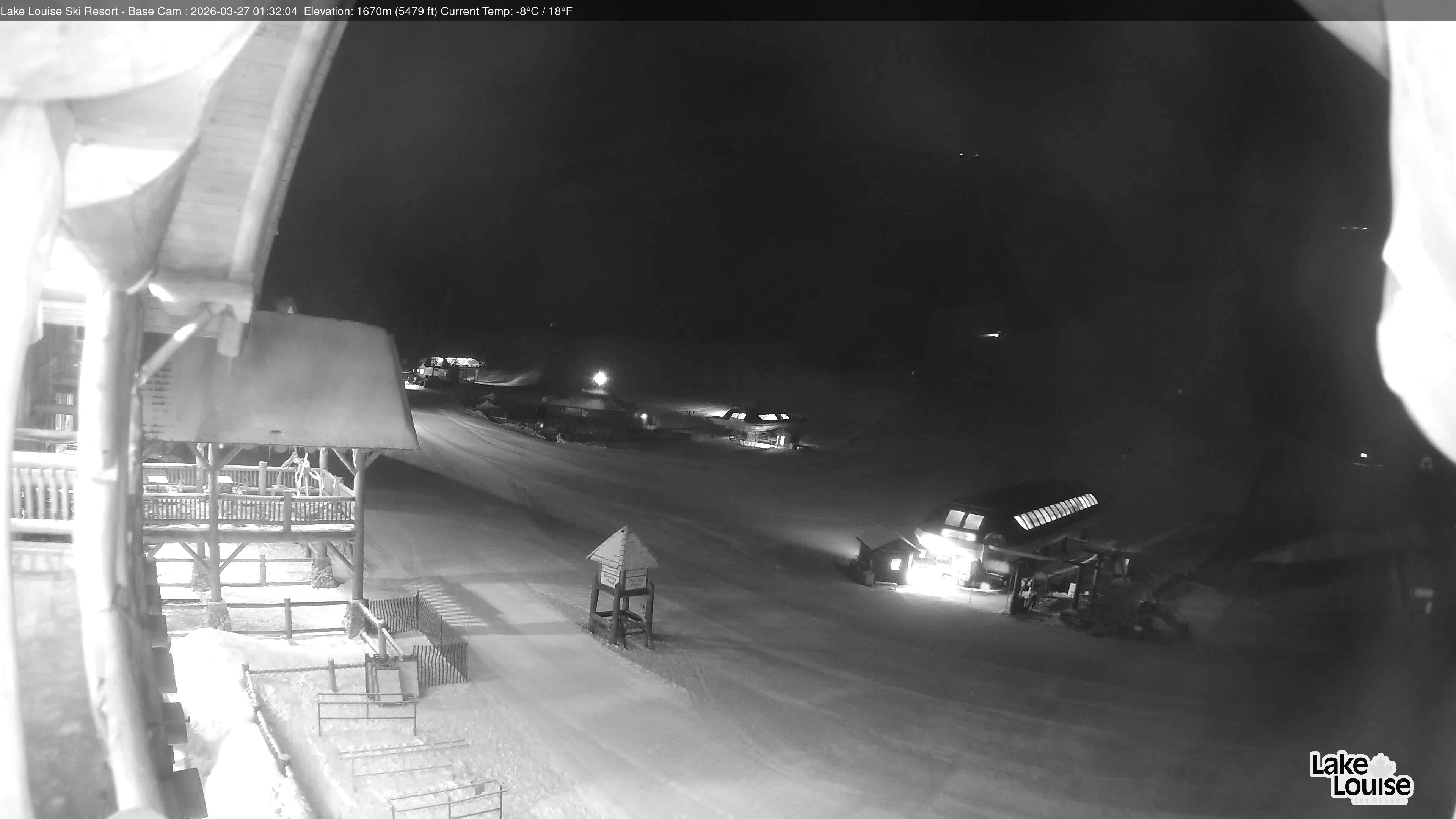 Archiv Foto Webcam Lake Louise: Talstation