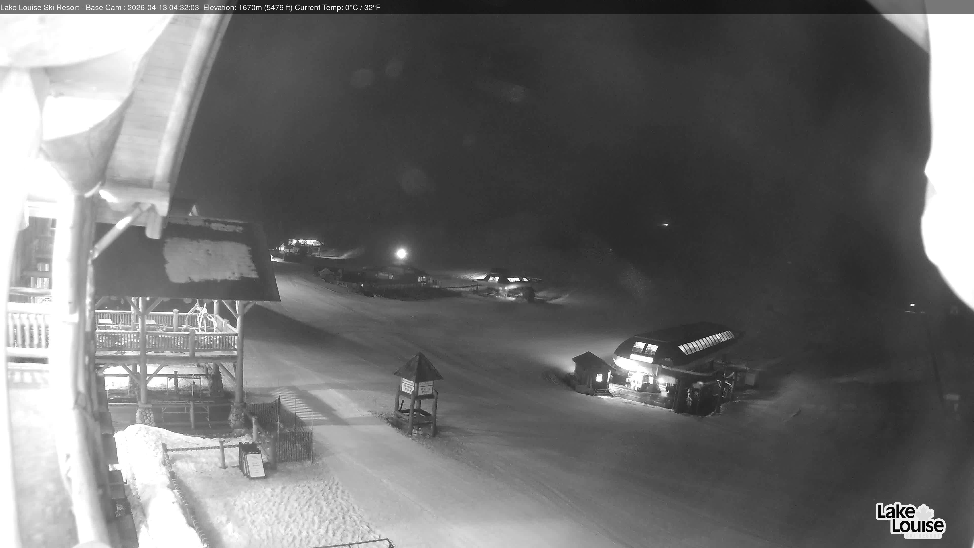 Archiv Foto Webcam Lake Louise: Talstation