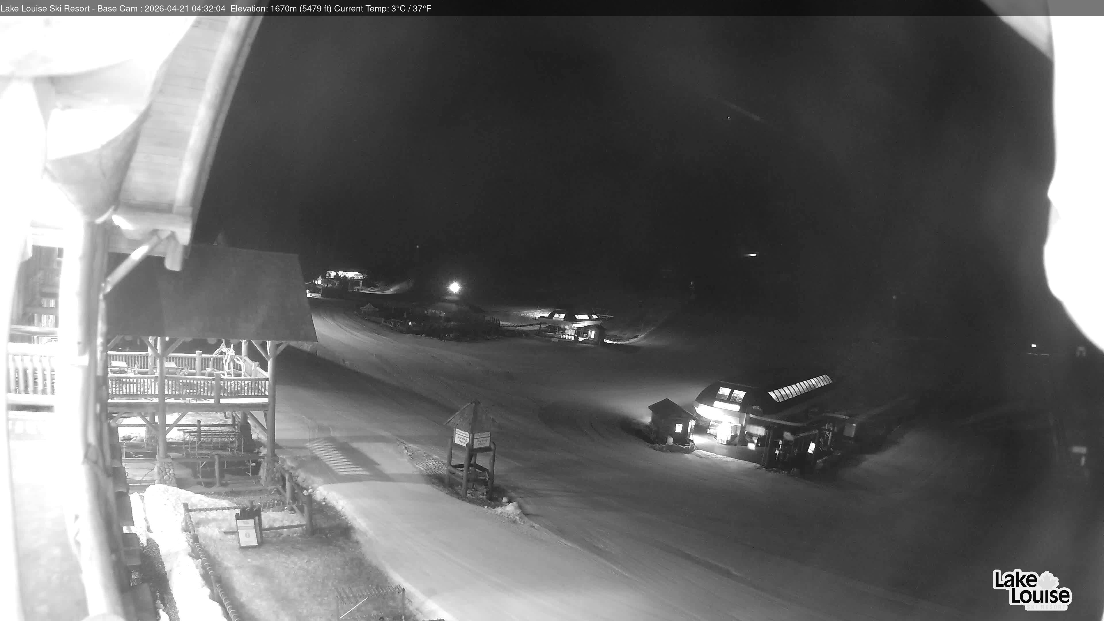 Archiv Foto Webcam Lake Louise: Talstation
