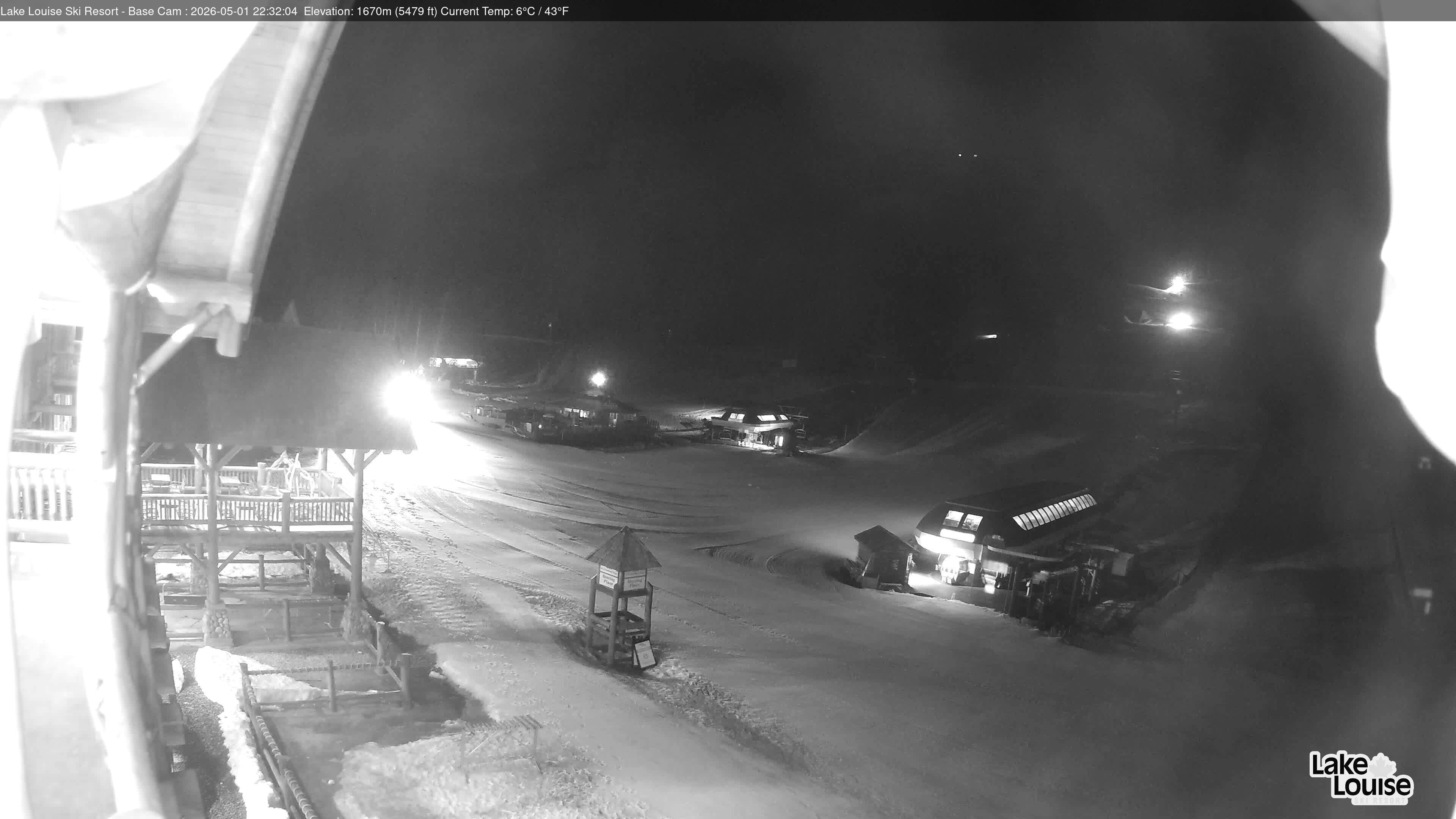 Archiv Foto Webcam Lake Louise: Talstation