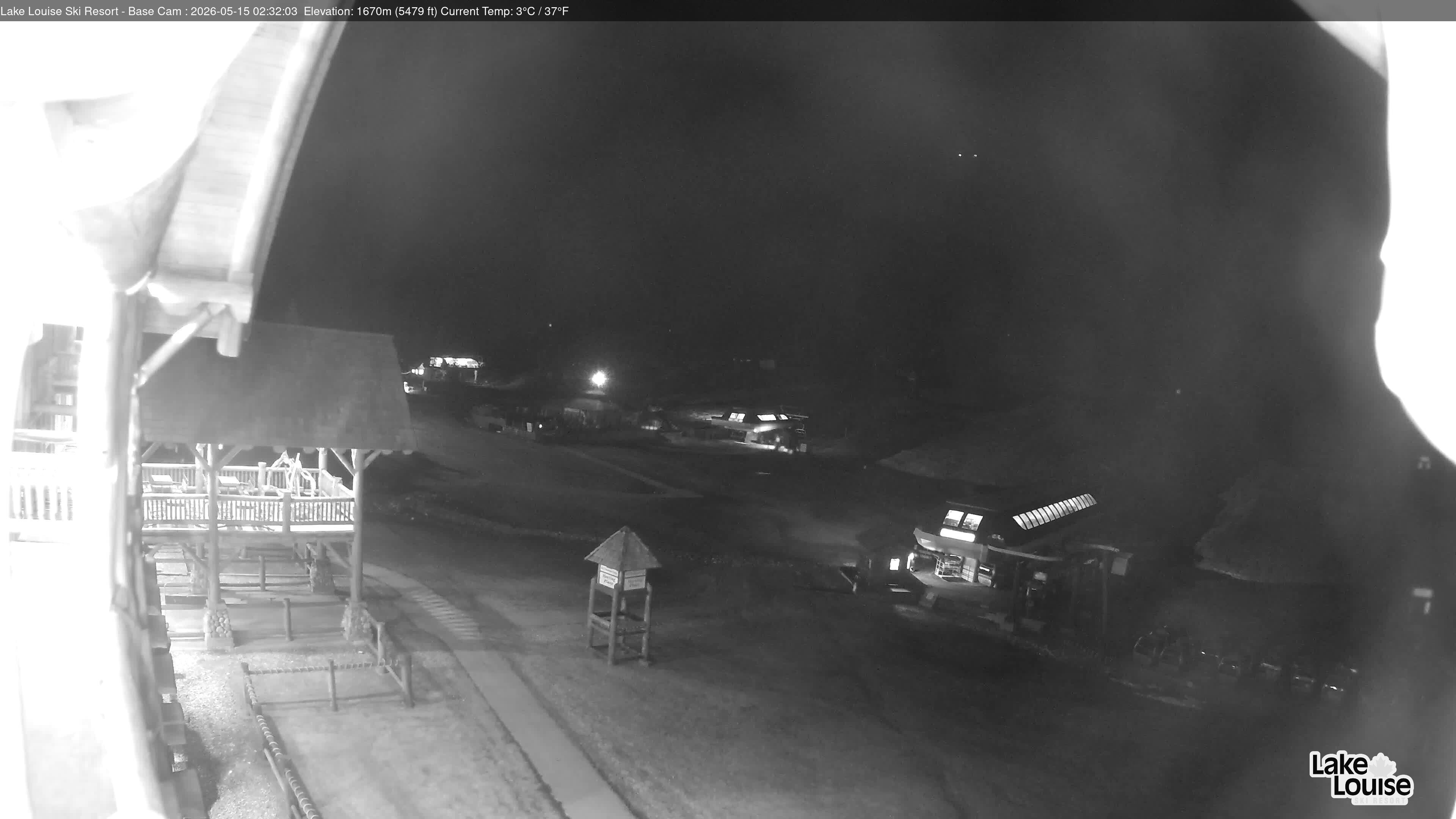 Archiv Foto Webcam Lake Louise: Talstation