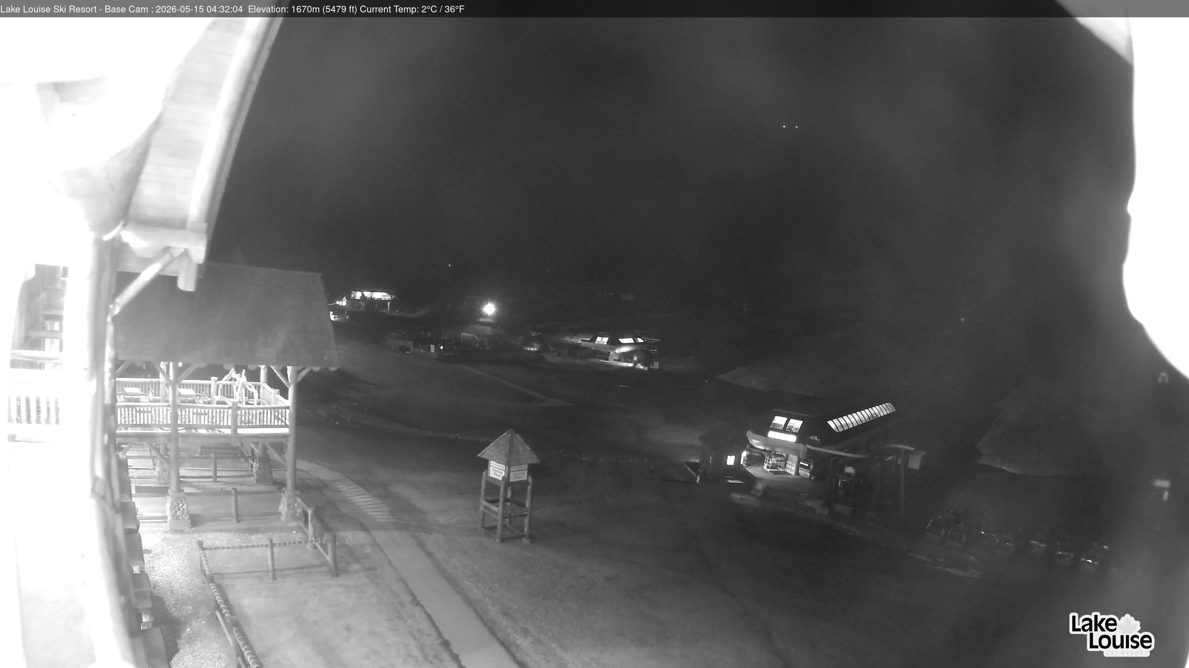 Archiv Foto Webcam Lake Louise: Talstation