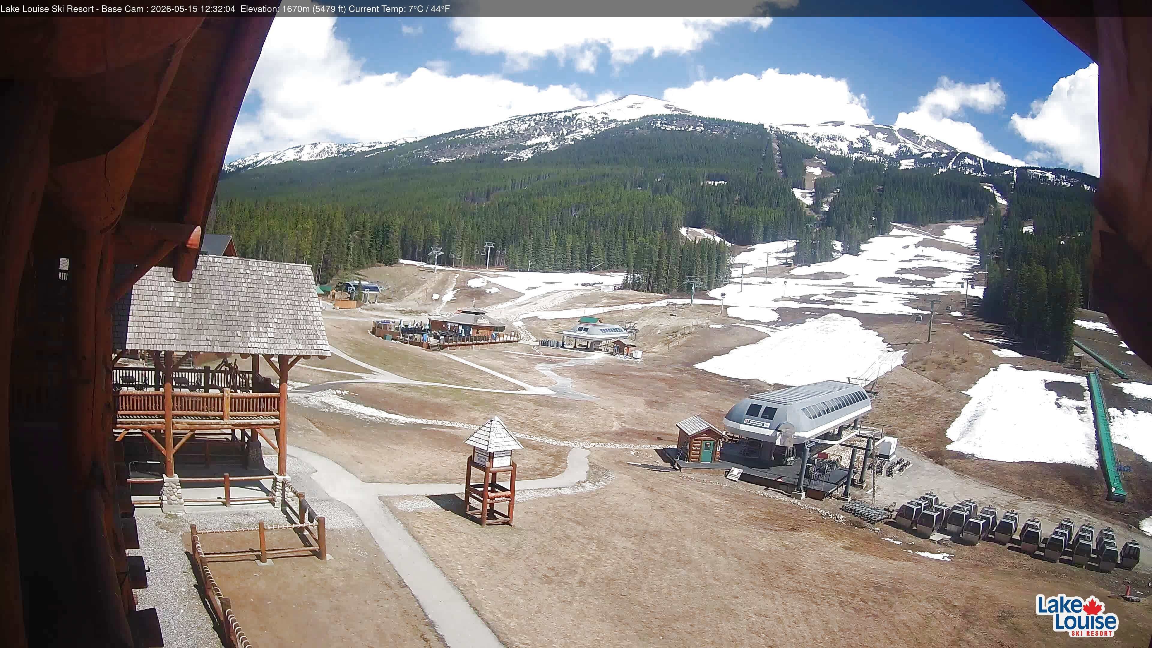Archiv Foto Webcam Lake Louise: Talstation