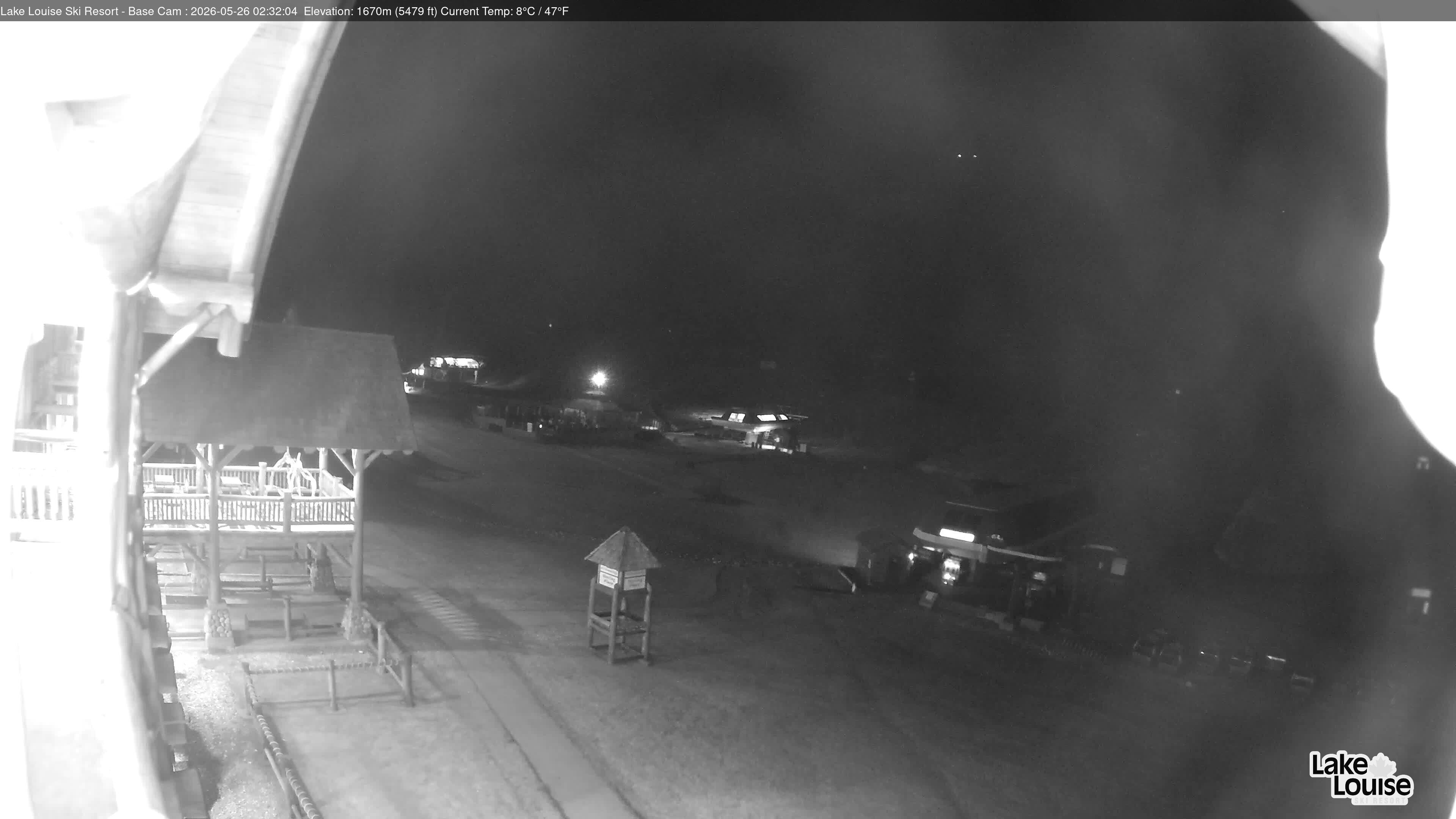 Archiv Foto Webcam Lake Louise: Talstation