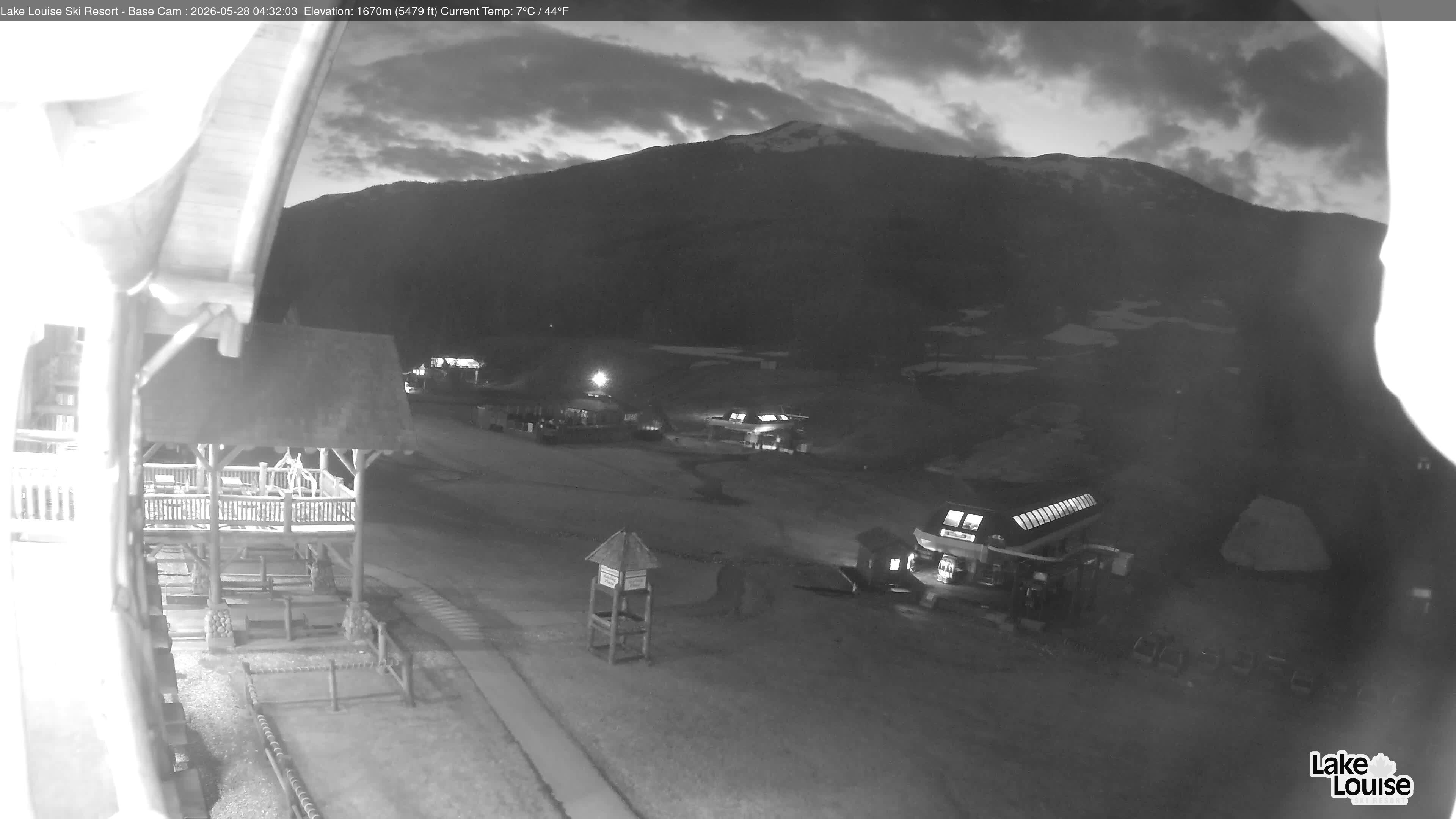Archiv Foto Webcam Lake Louise: Talstation