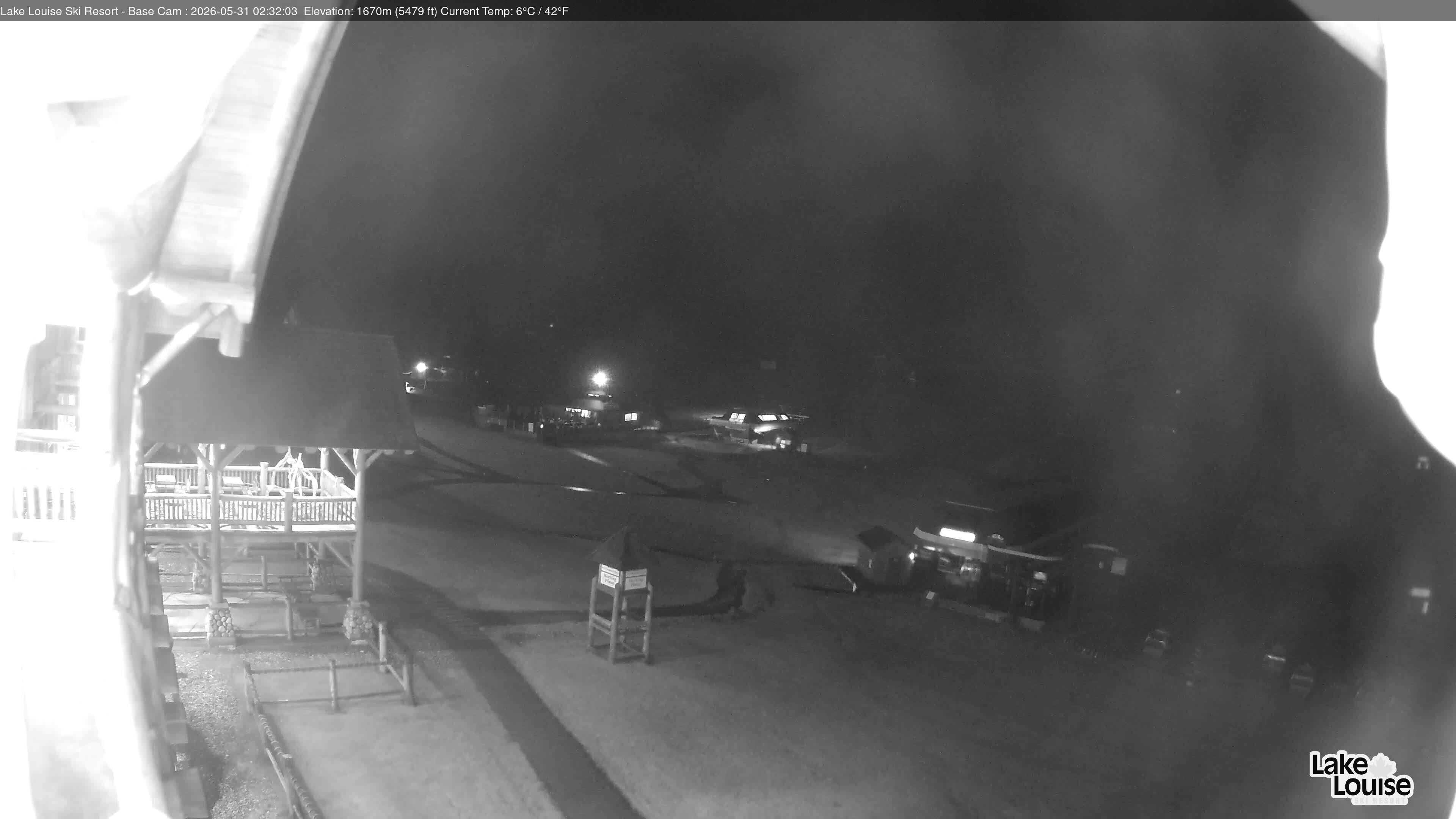 Archiv Foto Webcam Lake Louise: Talstation