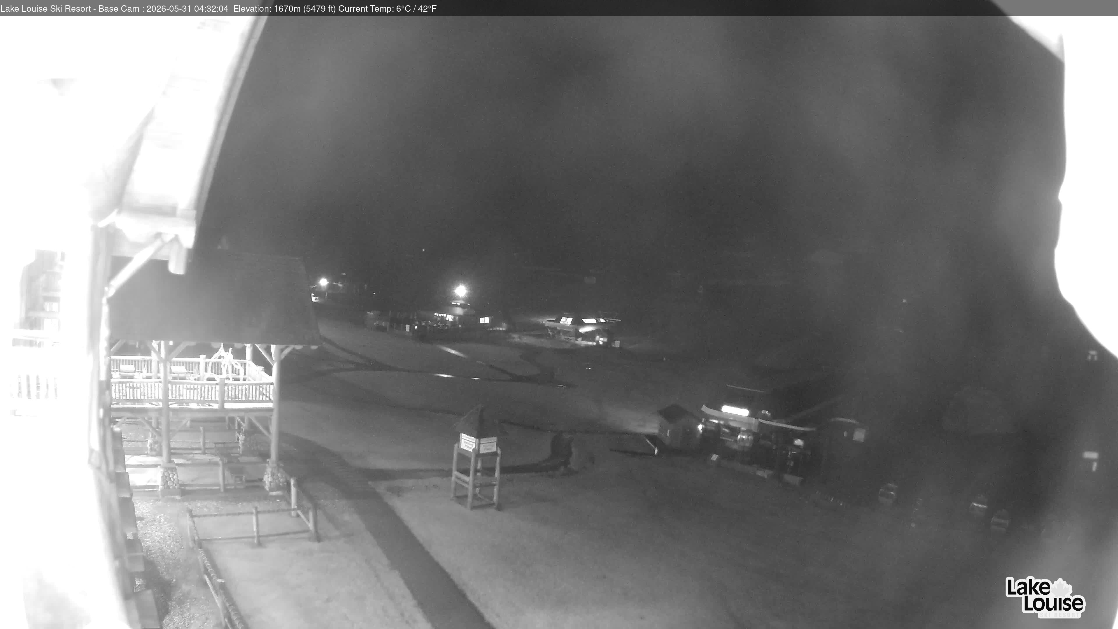 Archiv Foto Webcam Lake Louise: Talstation