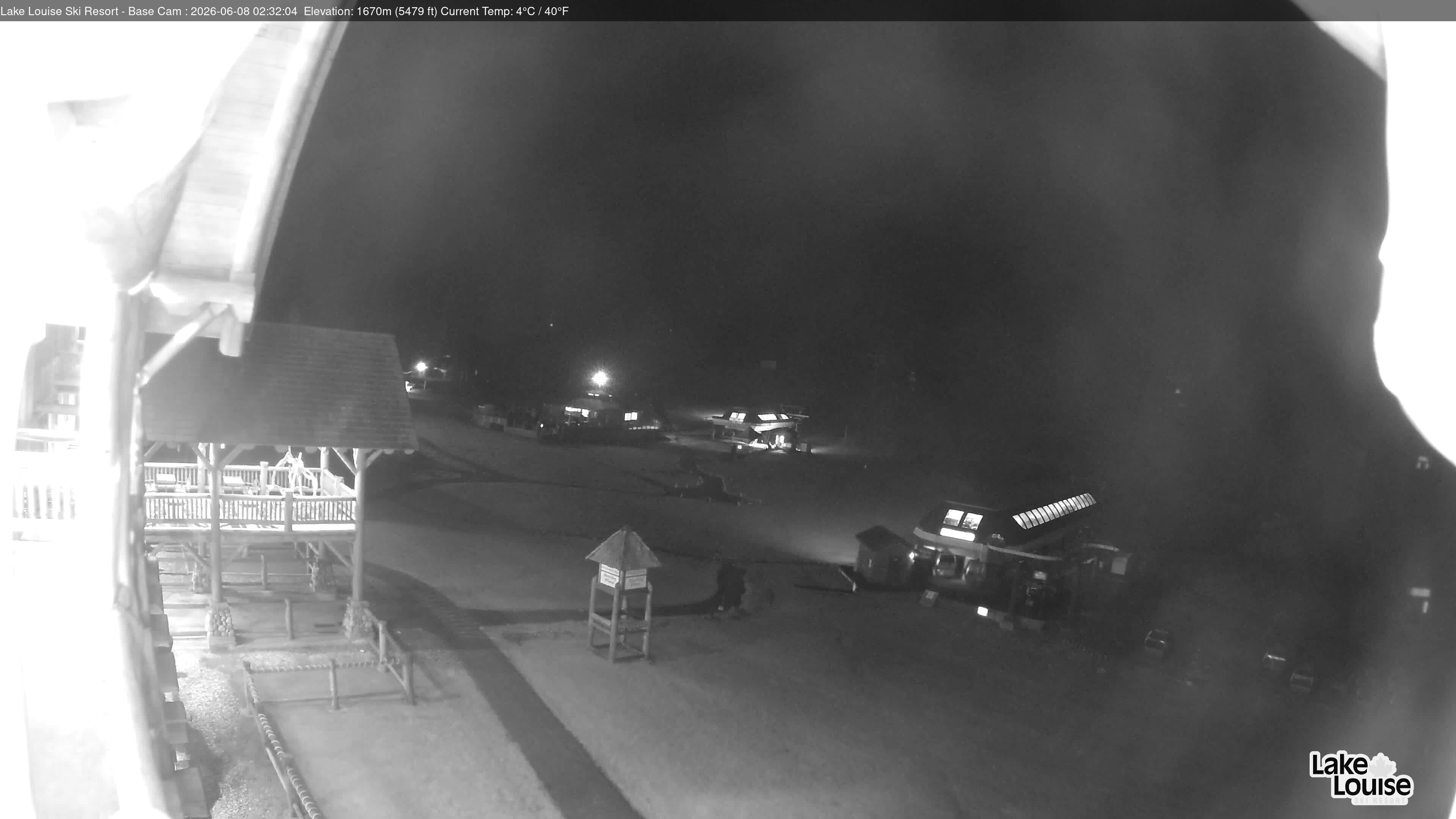 Archiv Foto Webcam Lake Louise: Talstation