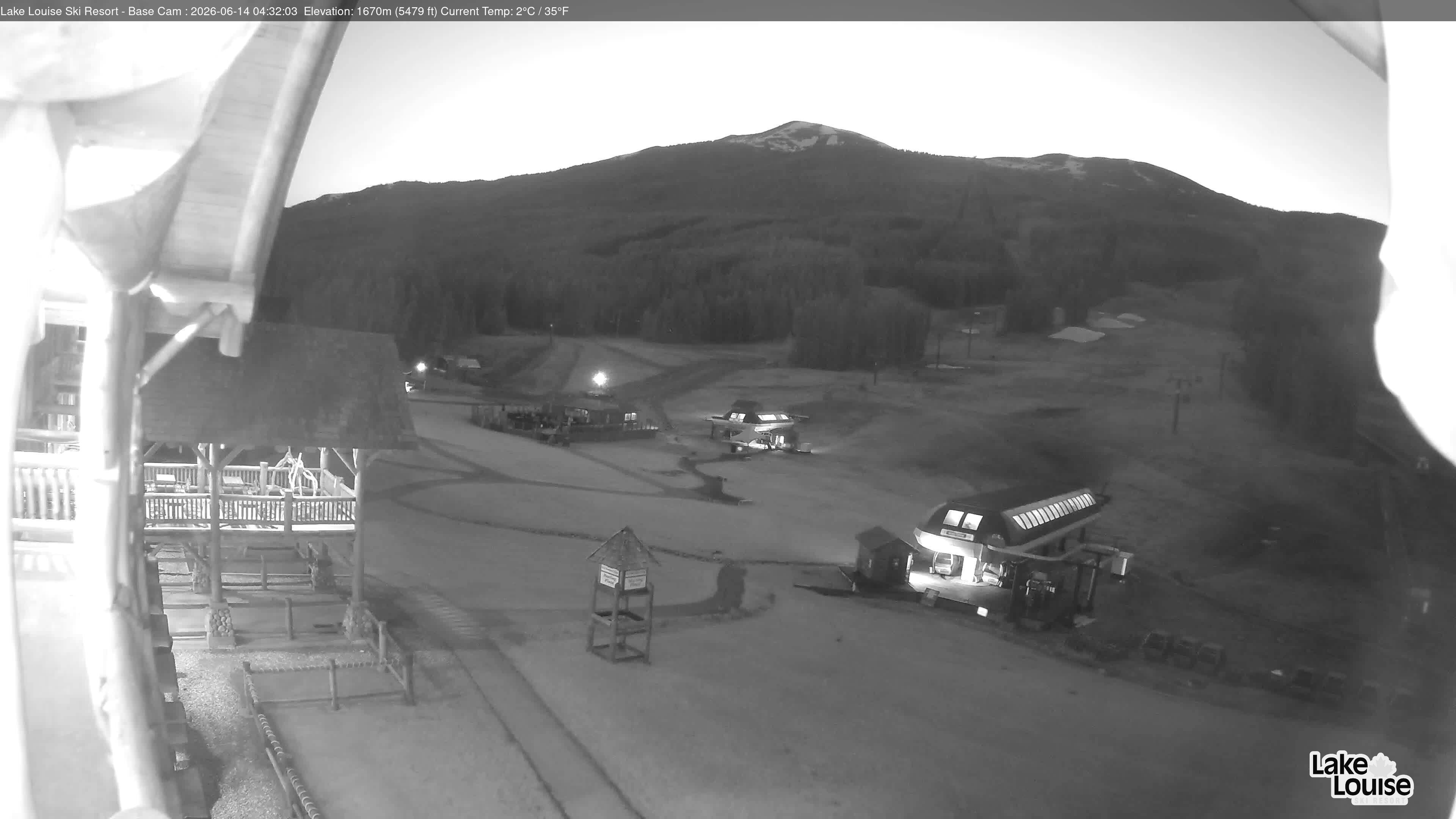 Archiv Foto Webcam Lake Louise: Talstation