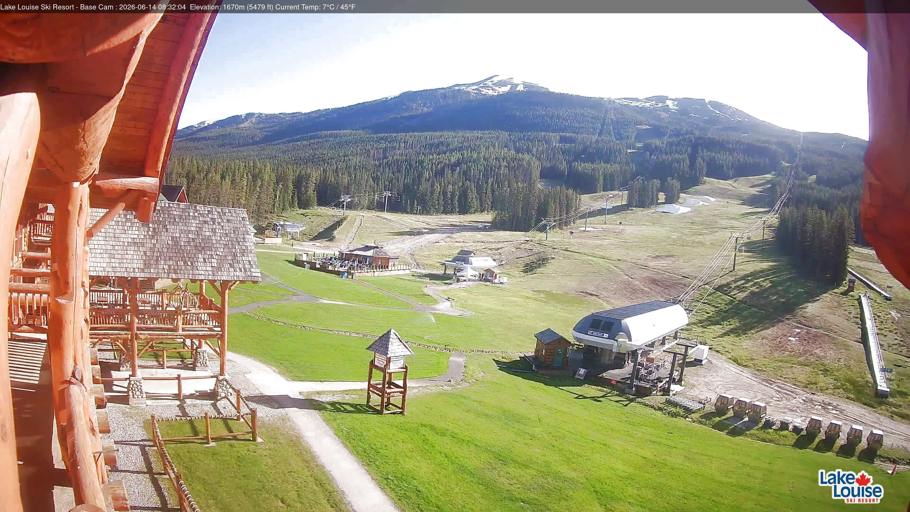 Archiv Foto Webcam Lake Louise: Talstation
