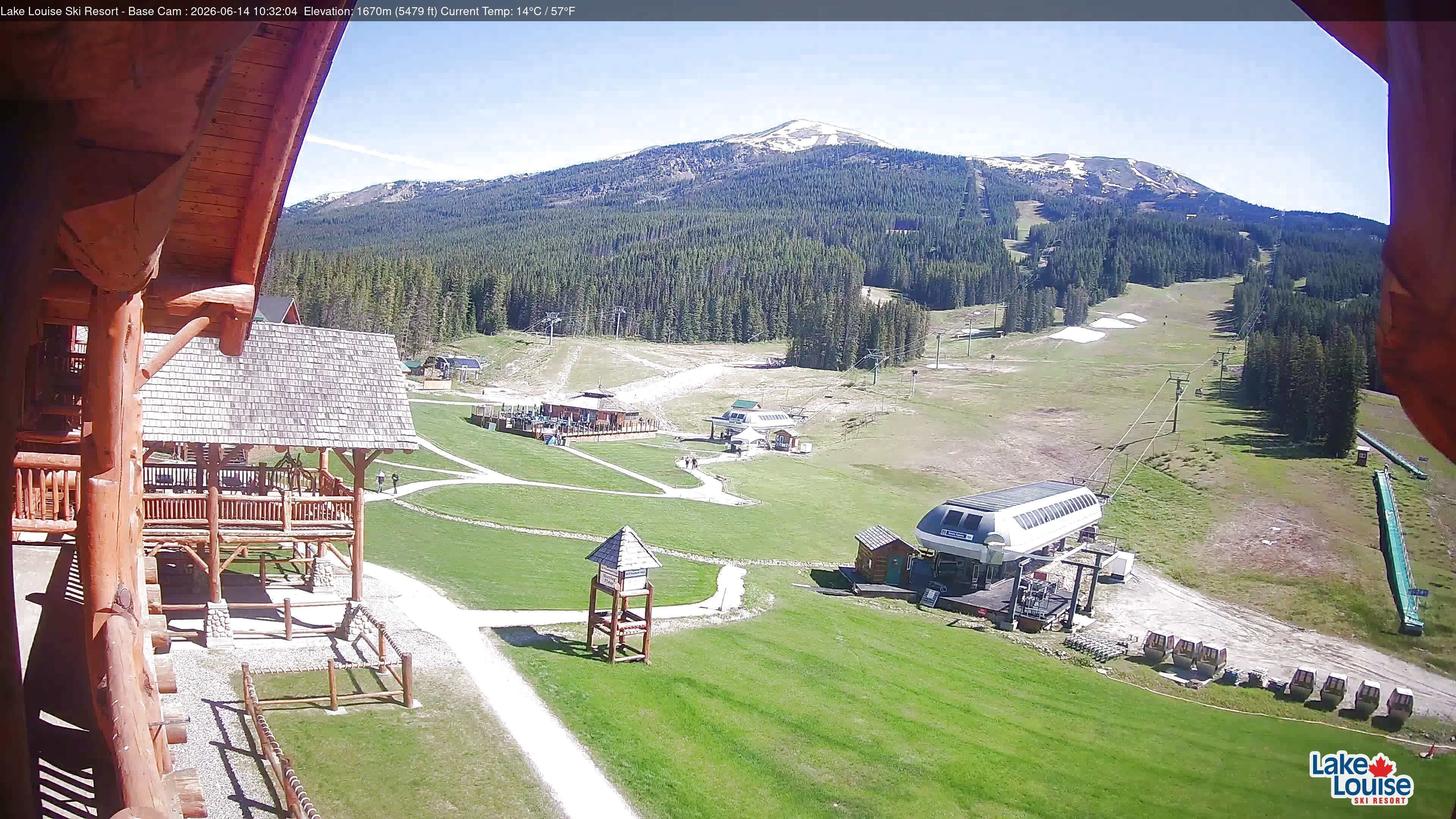 Archiv Foto Webcam Lake Louise: Talstation
