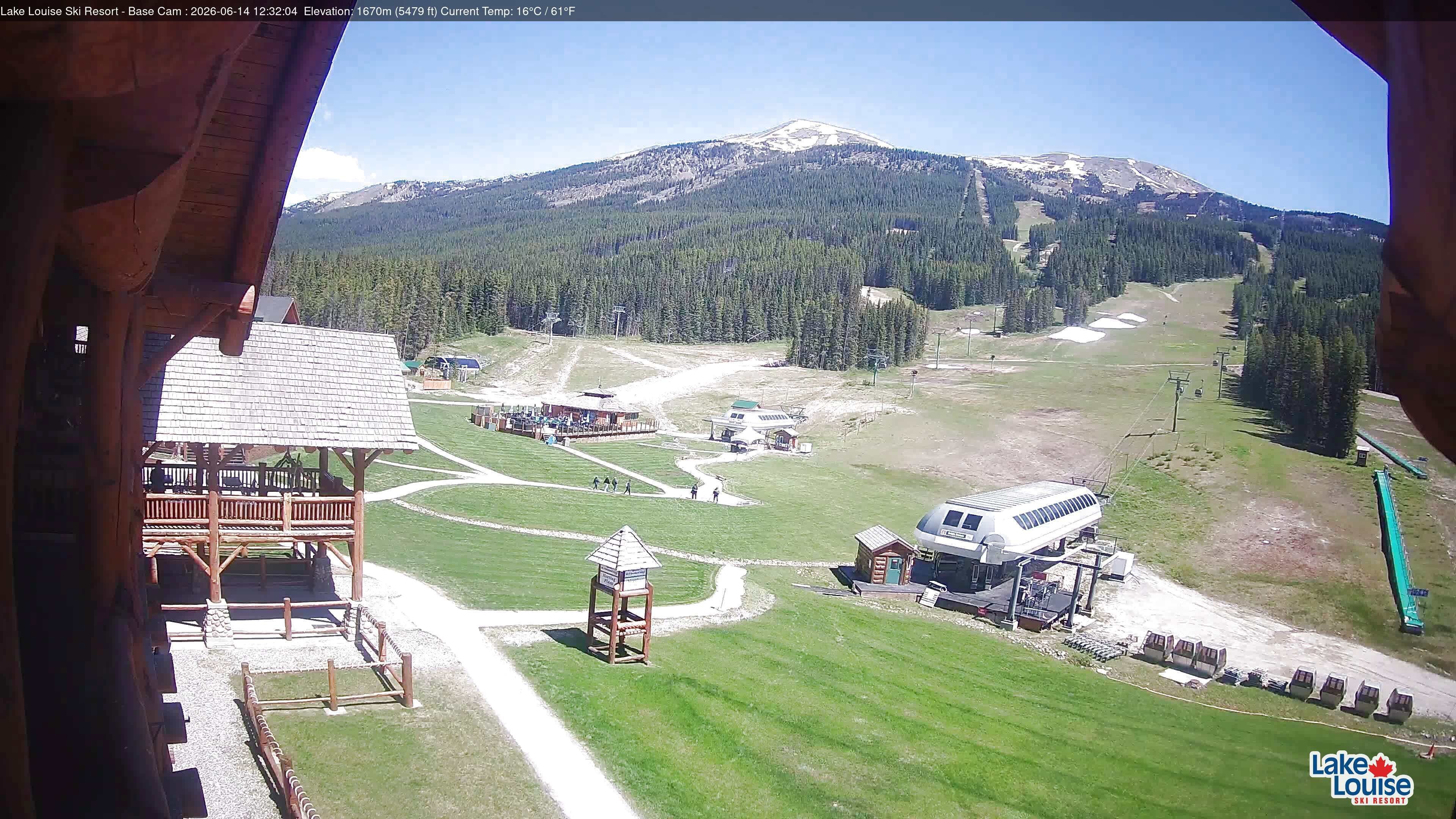 Archiv Foto Webcam Lake Louise: Talstation