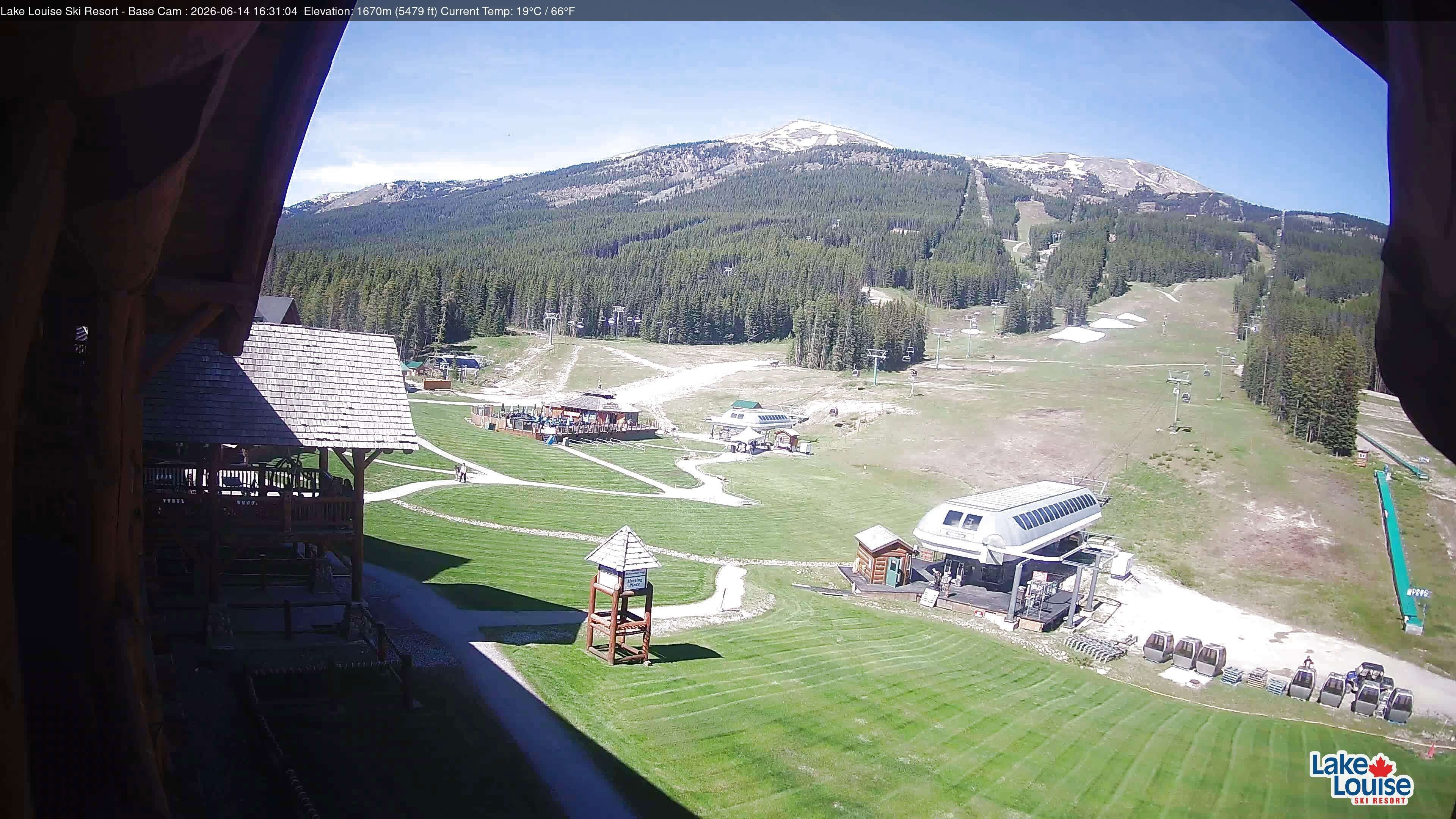 Archiv Foto Webcam Lake Louise: Talstation