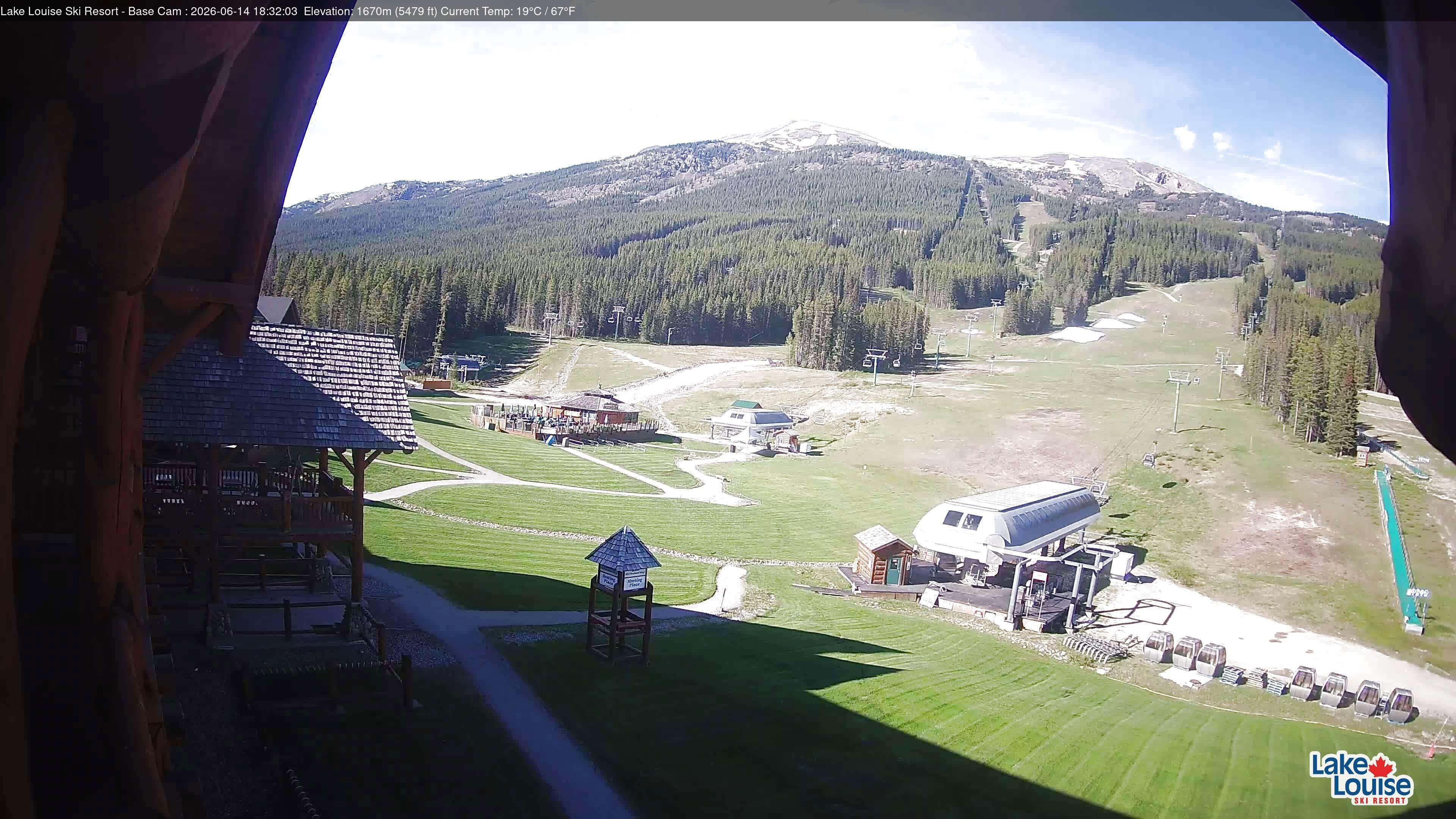 Archiv Foto Webcam Lake Louise: Talstation