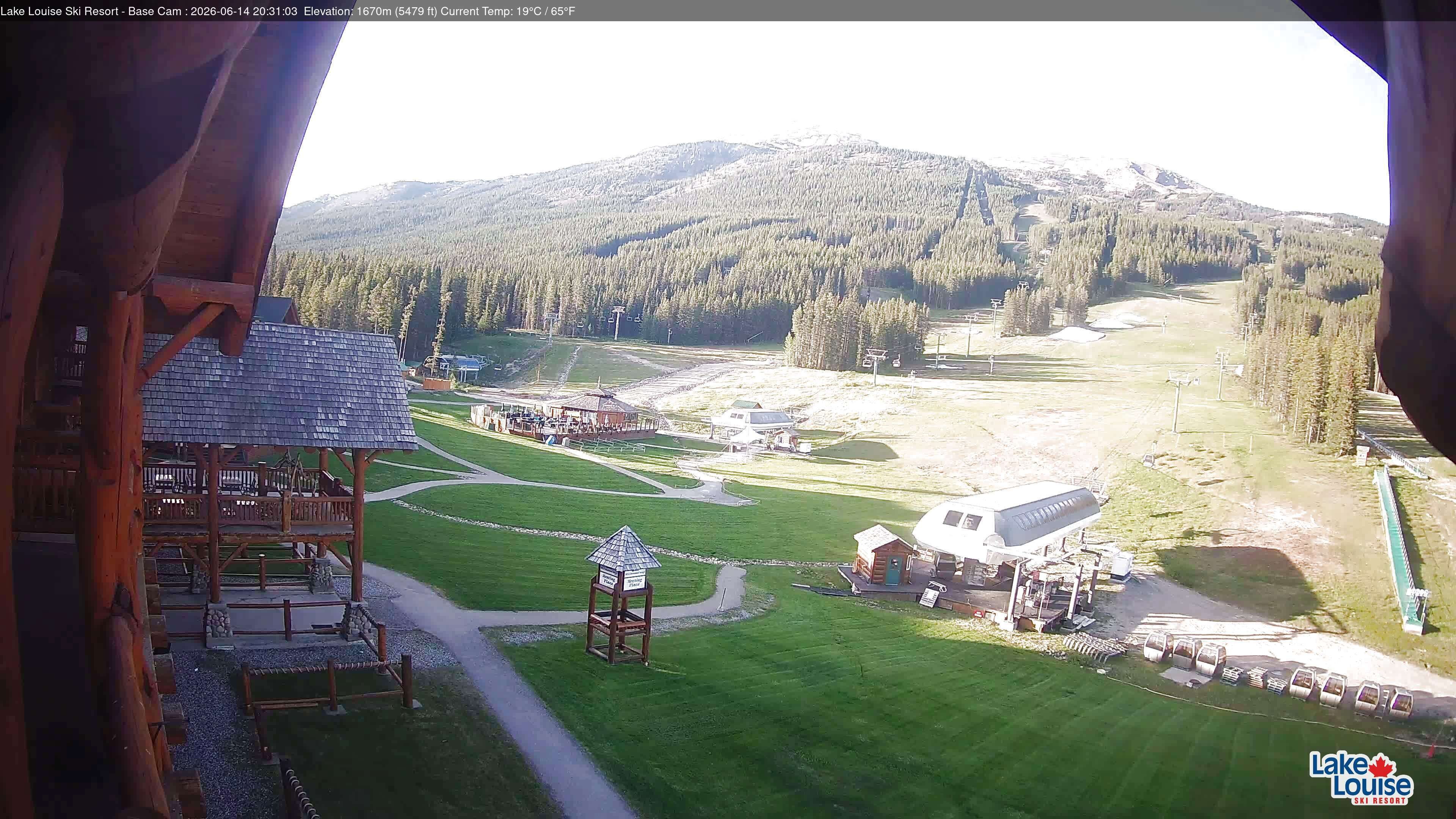 Archiv Foto Webcam Lake Louise: Talstation