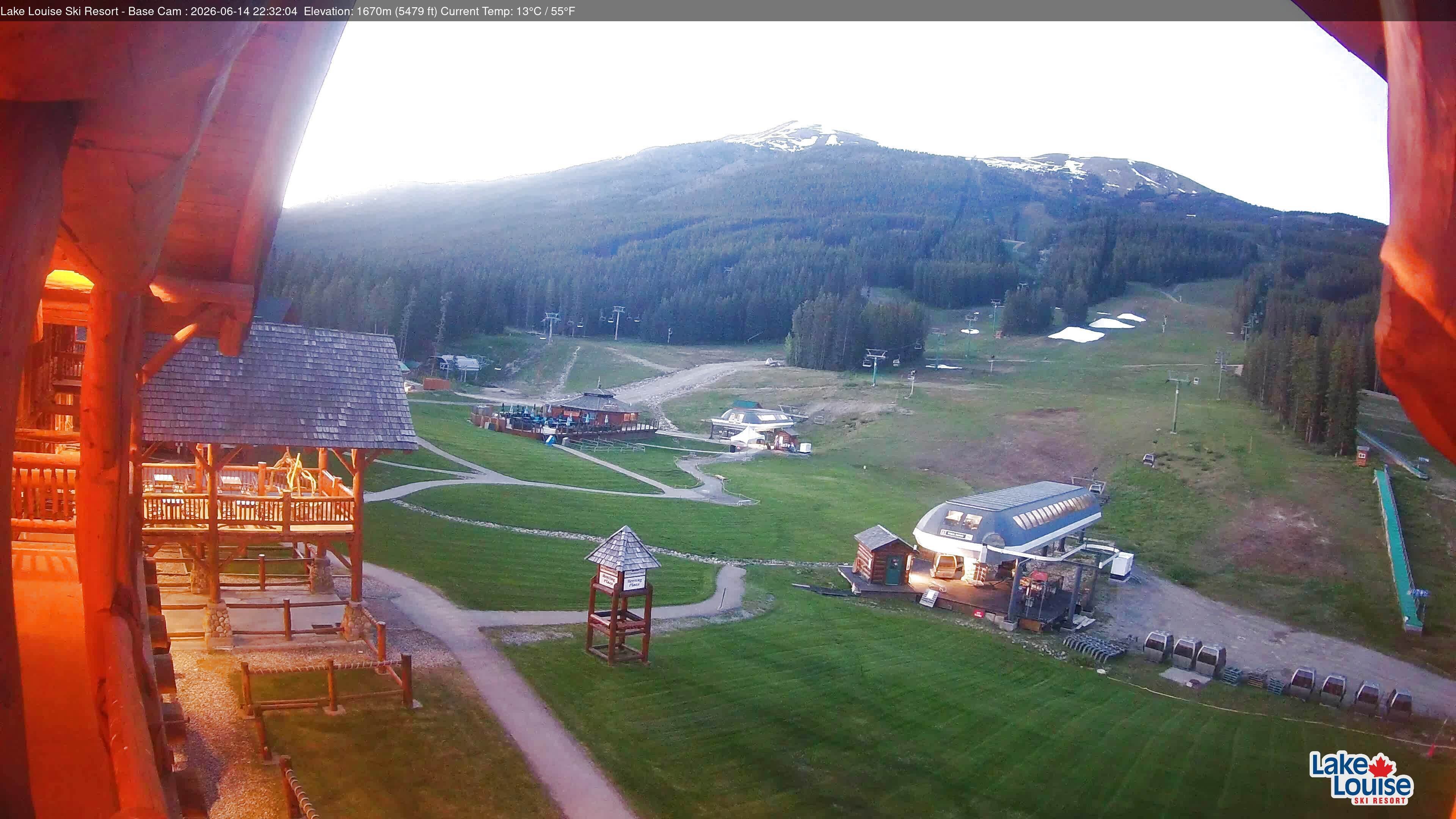 Archiv Foto Webcam Lake Louise: Talstation