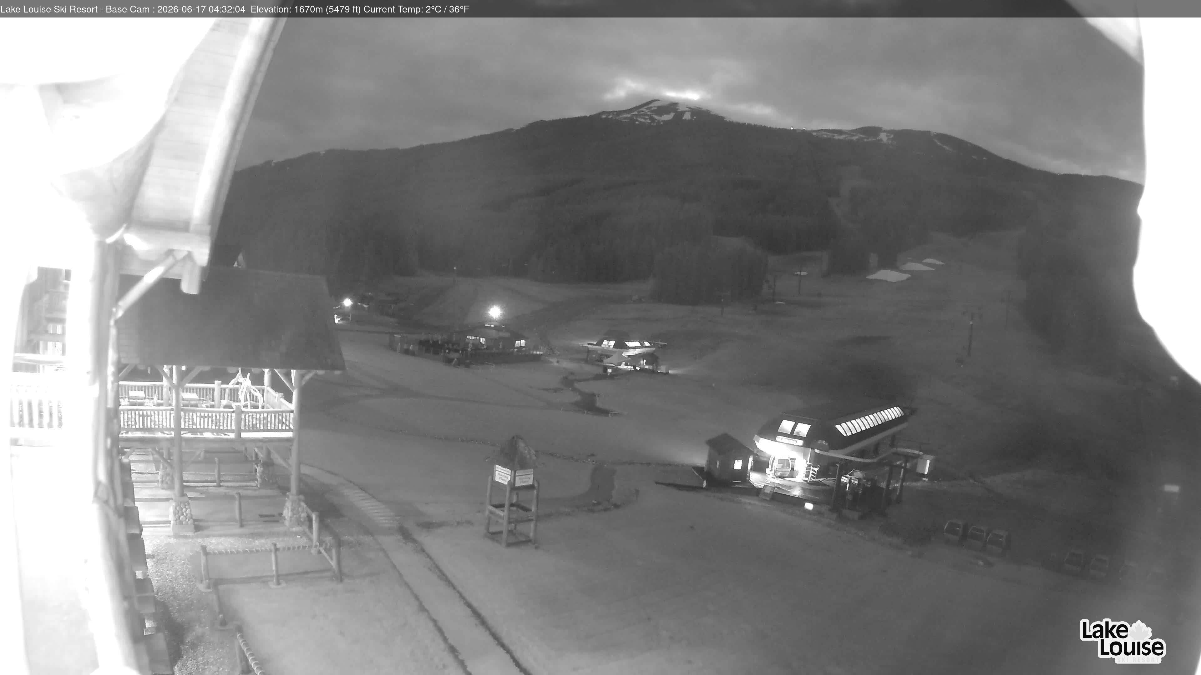 Archiv Foto Webcam Lake Louise: Talstation