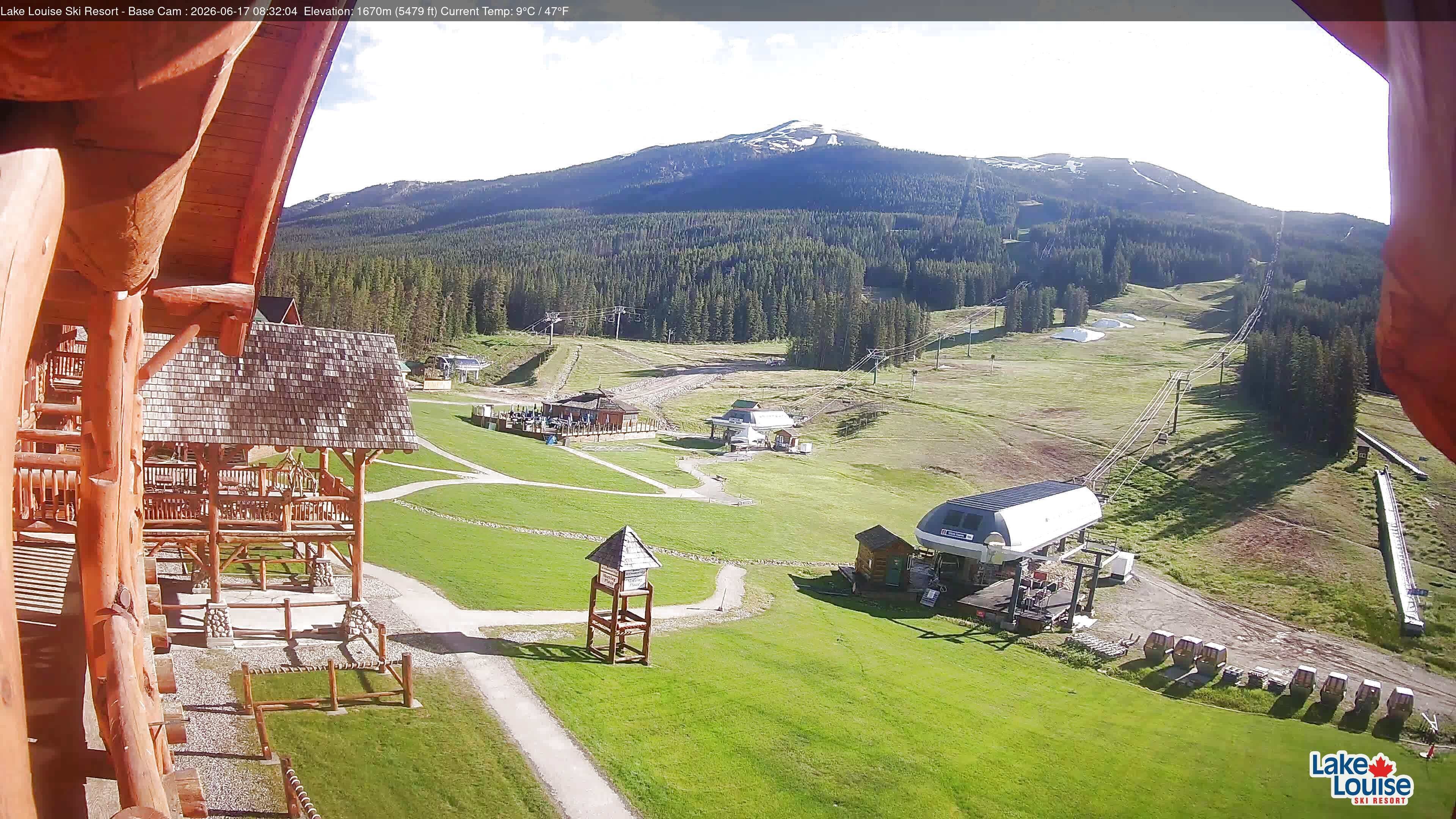 Archiv Foto Webcam Lake Louise: Talstation