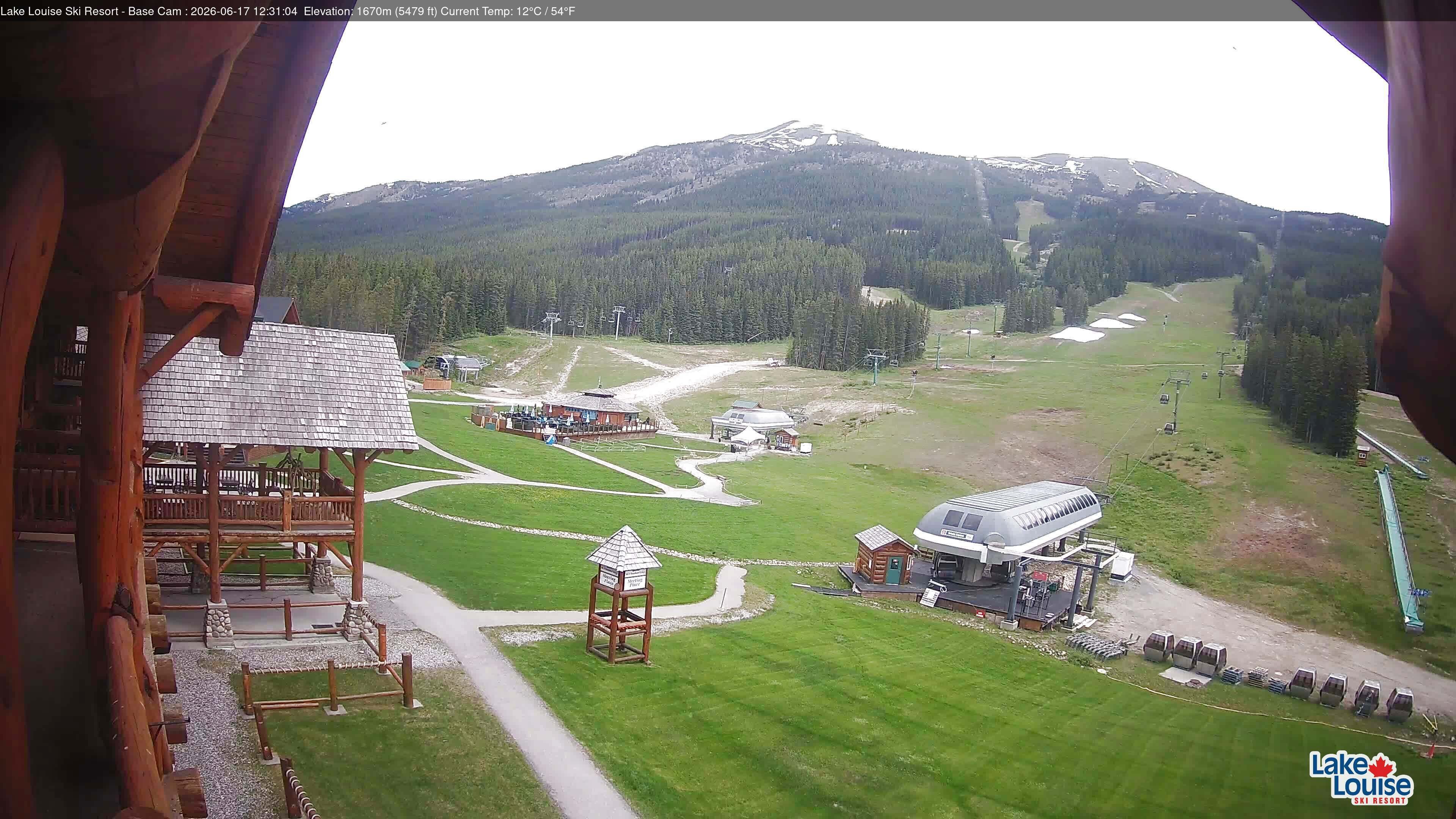 Archiv Foto Webcam Lake Louise: Talstation