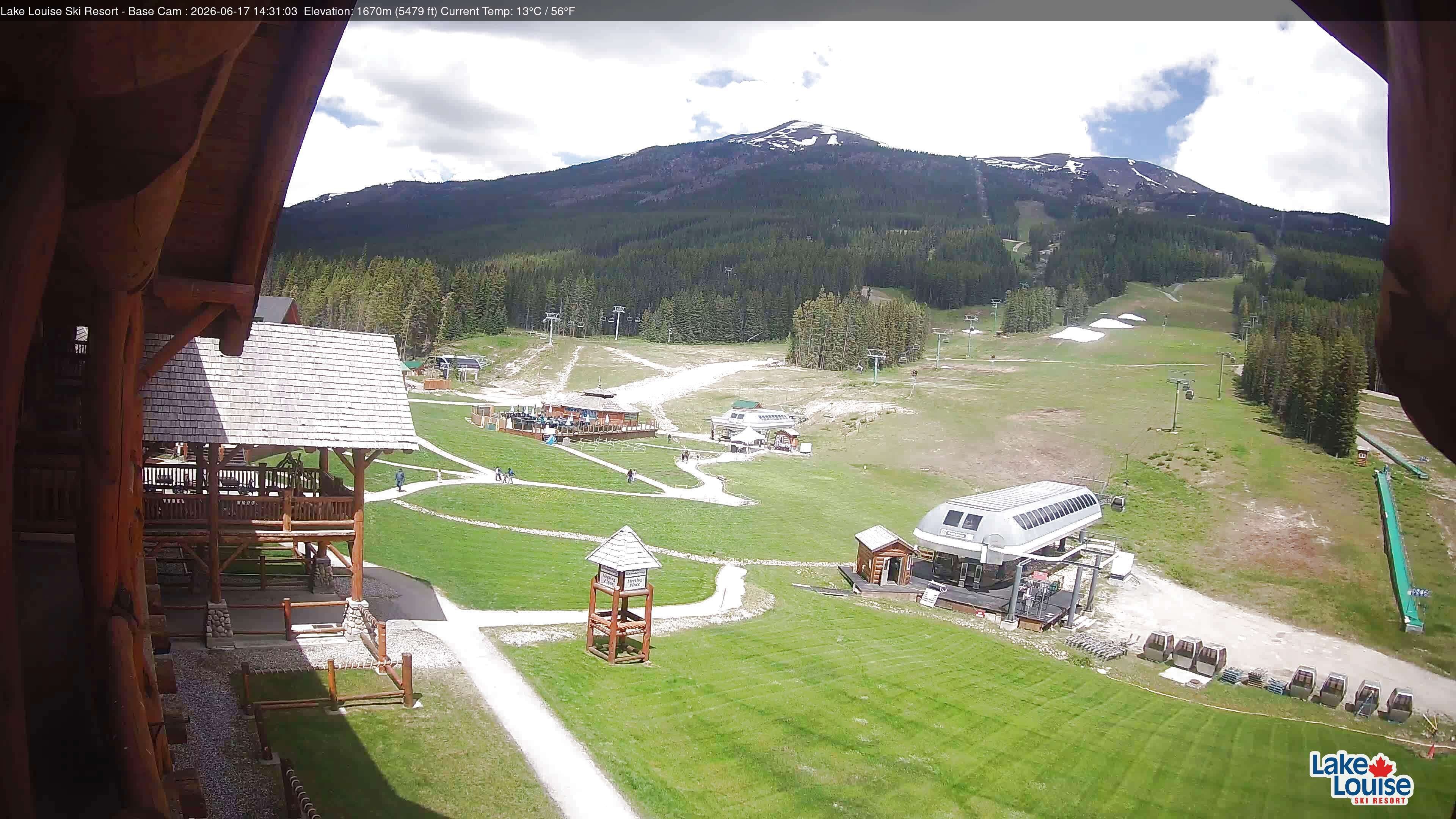 Archiv Foto Webcam Lake Louise: Talstation