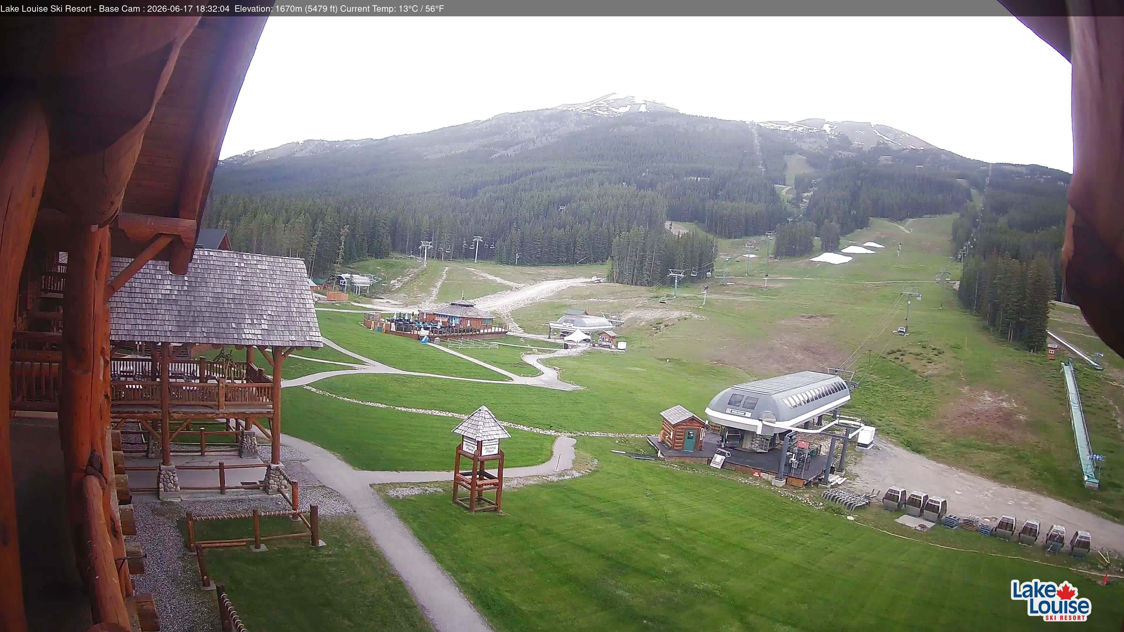 Archiv Foto Webcam Lake Louise: Talstation