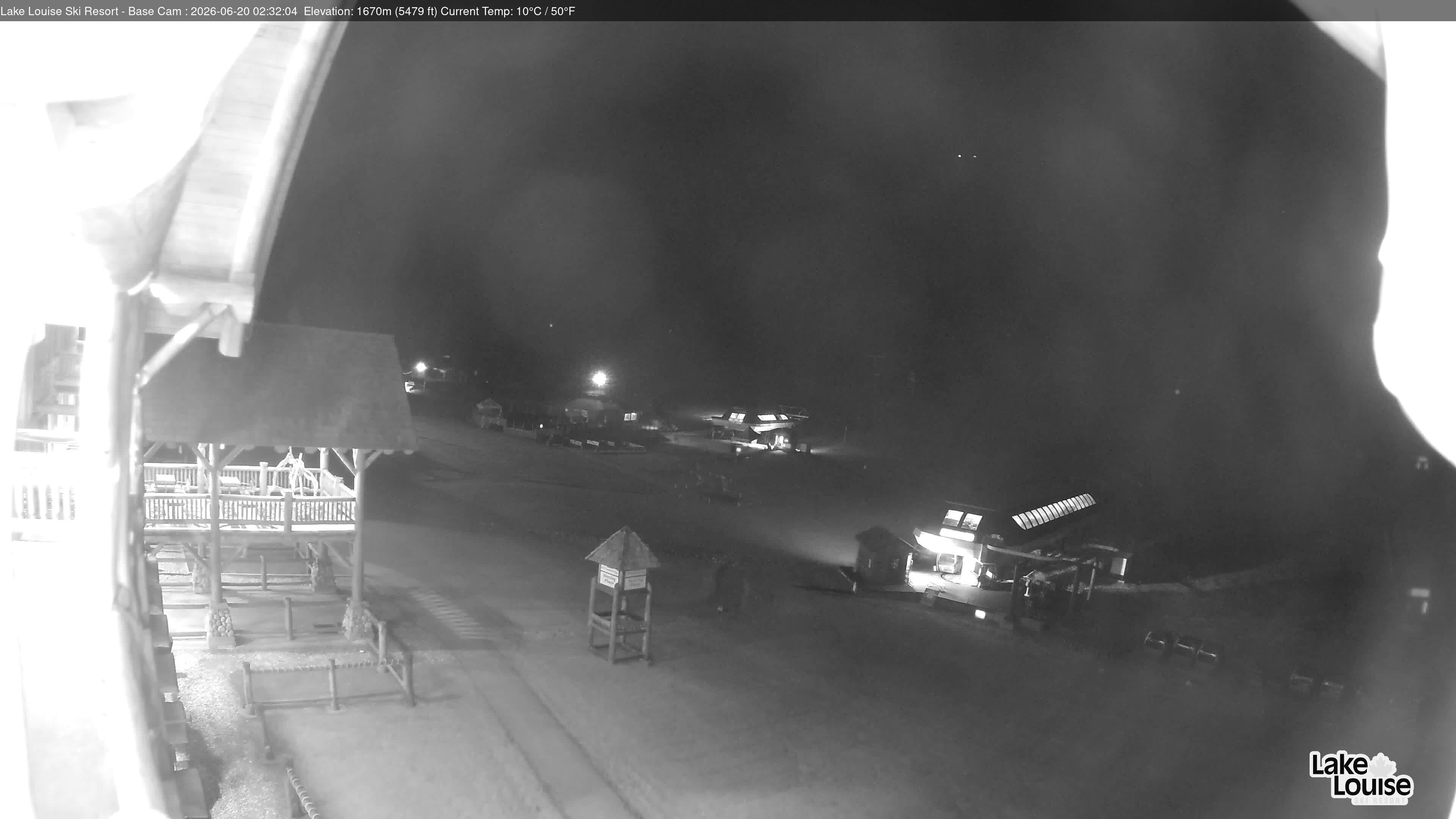 Archiv Foto Webcam Lake Louise: Talstation