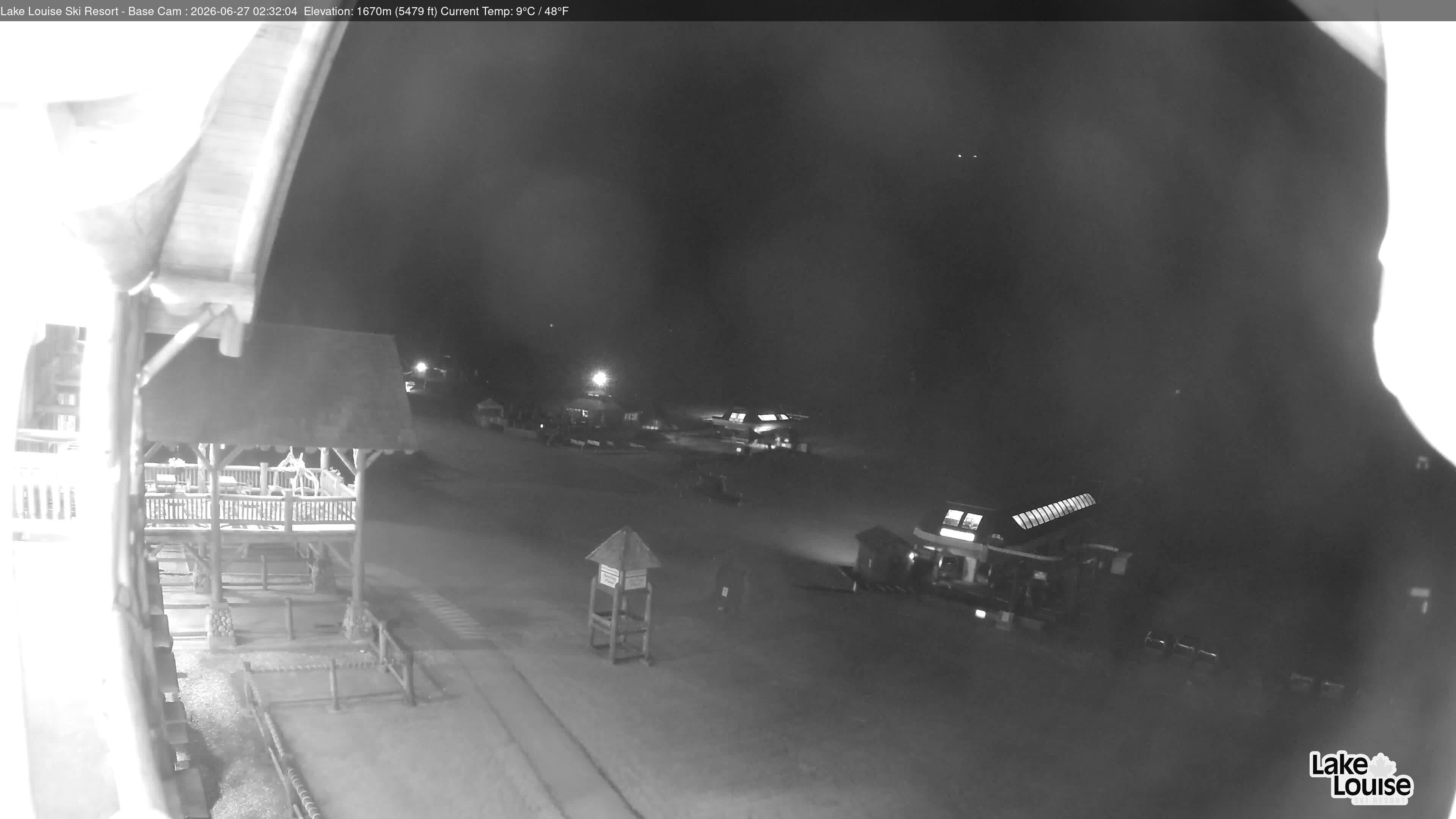 Archiv Foto Webcam Lake Louise: Talstation