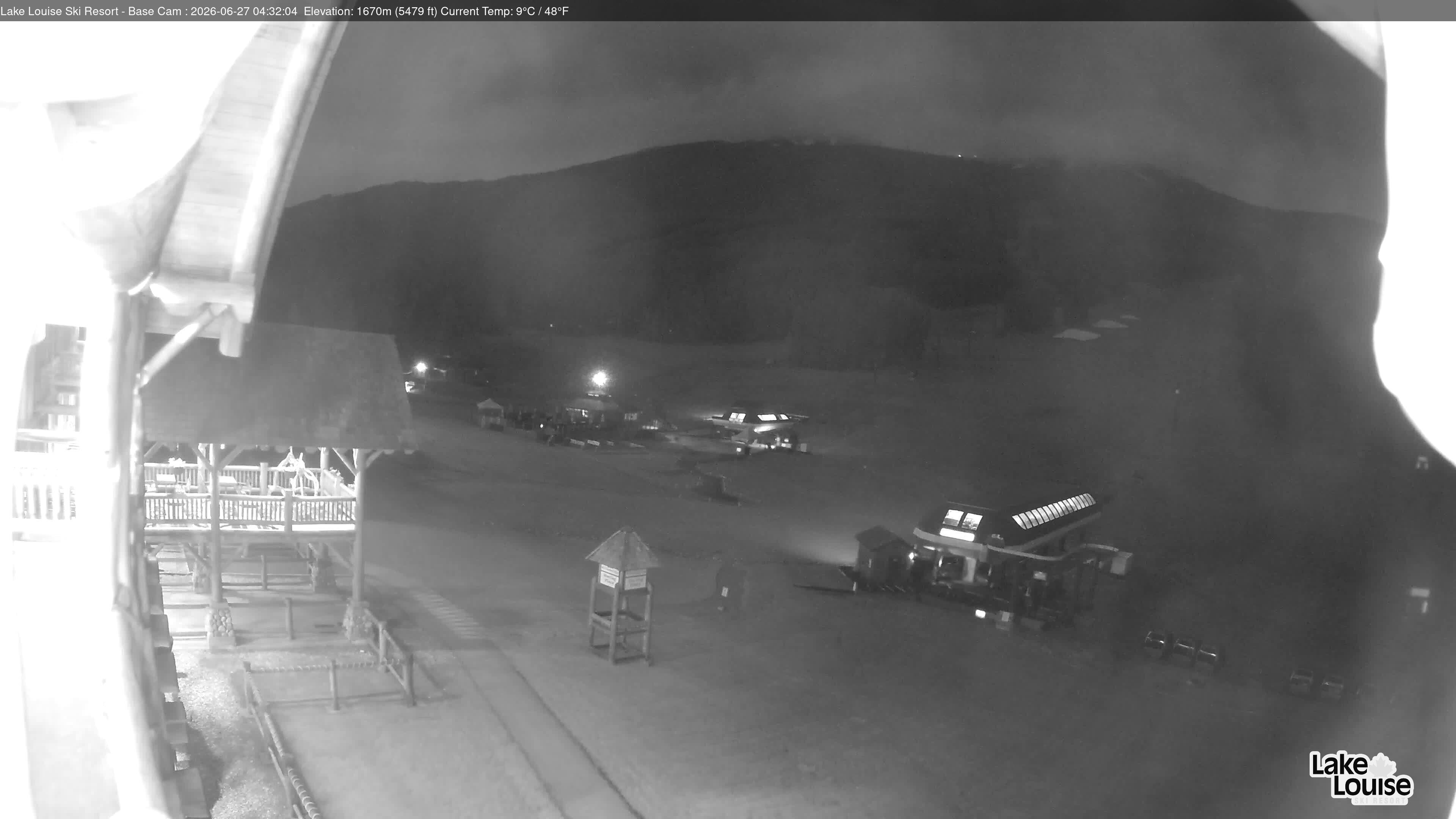 Archiv Foto Webcam Lake Louise: Talstation