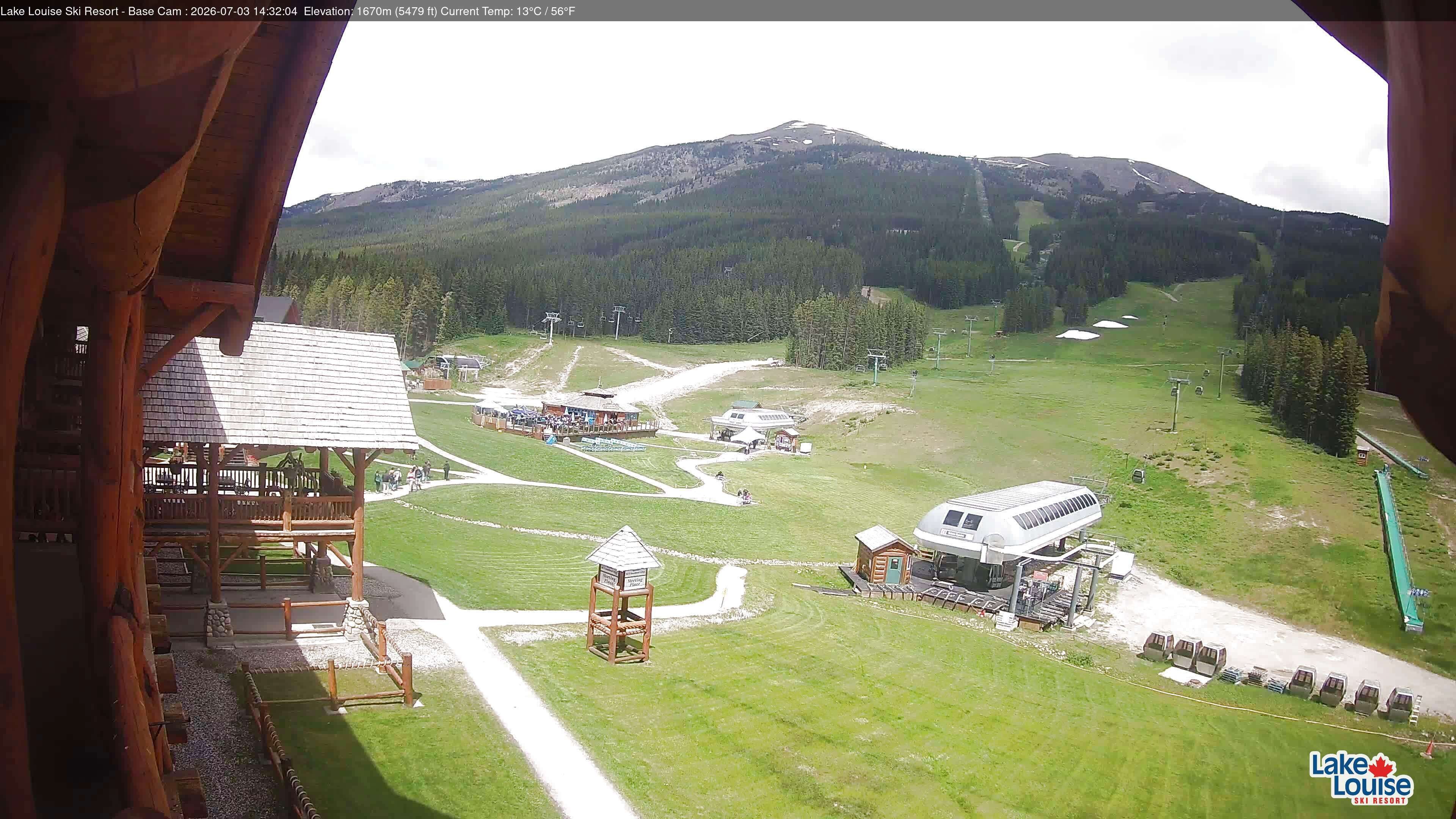 Archiv Foto Webcam Lake Louise: Talstation