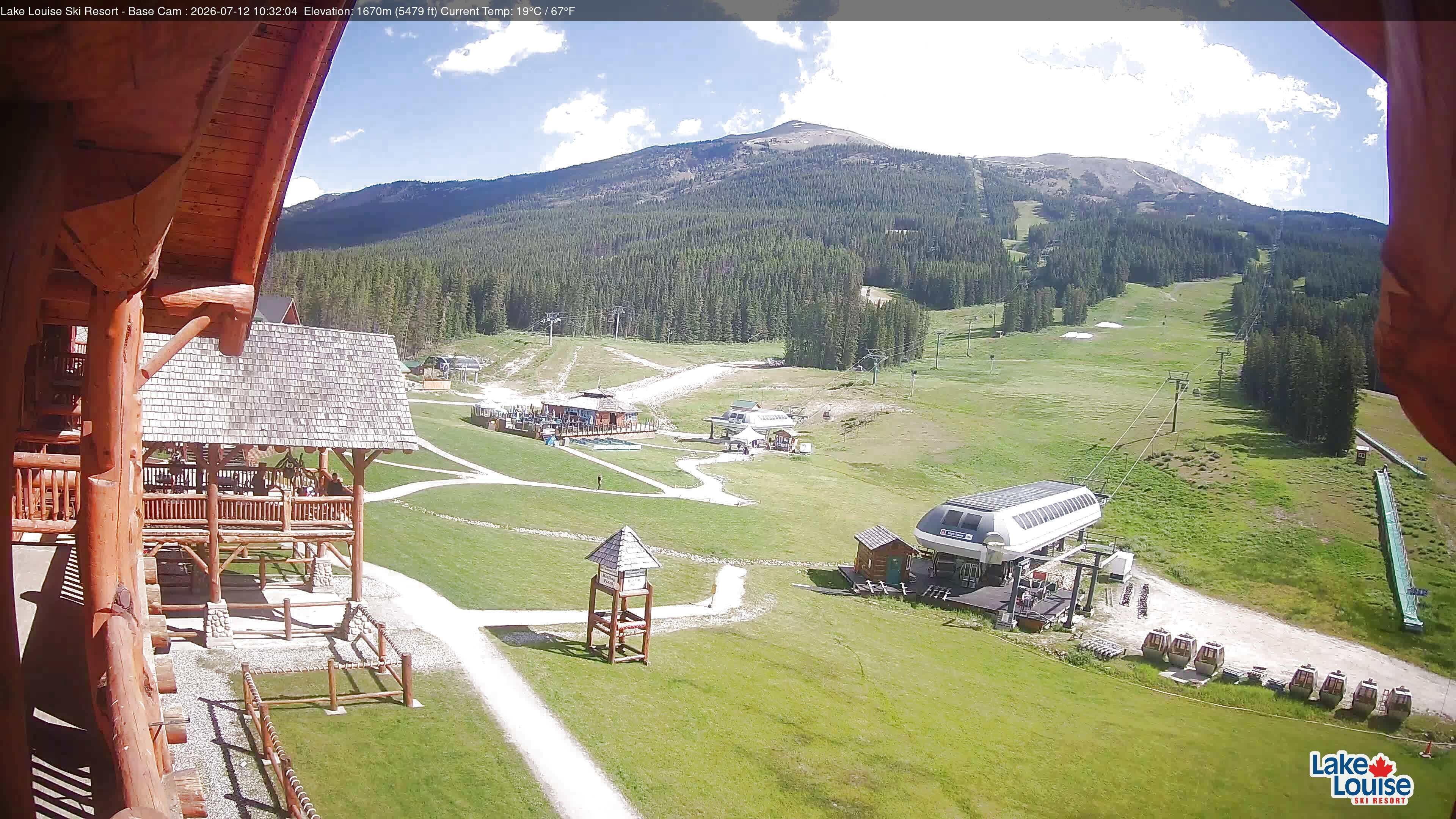Archiv Foto Webcam Lake Louise: Talstation