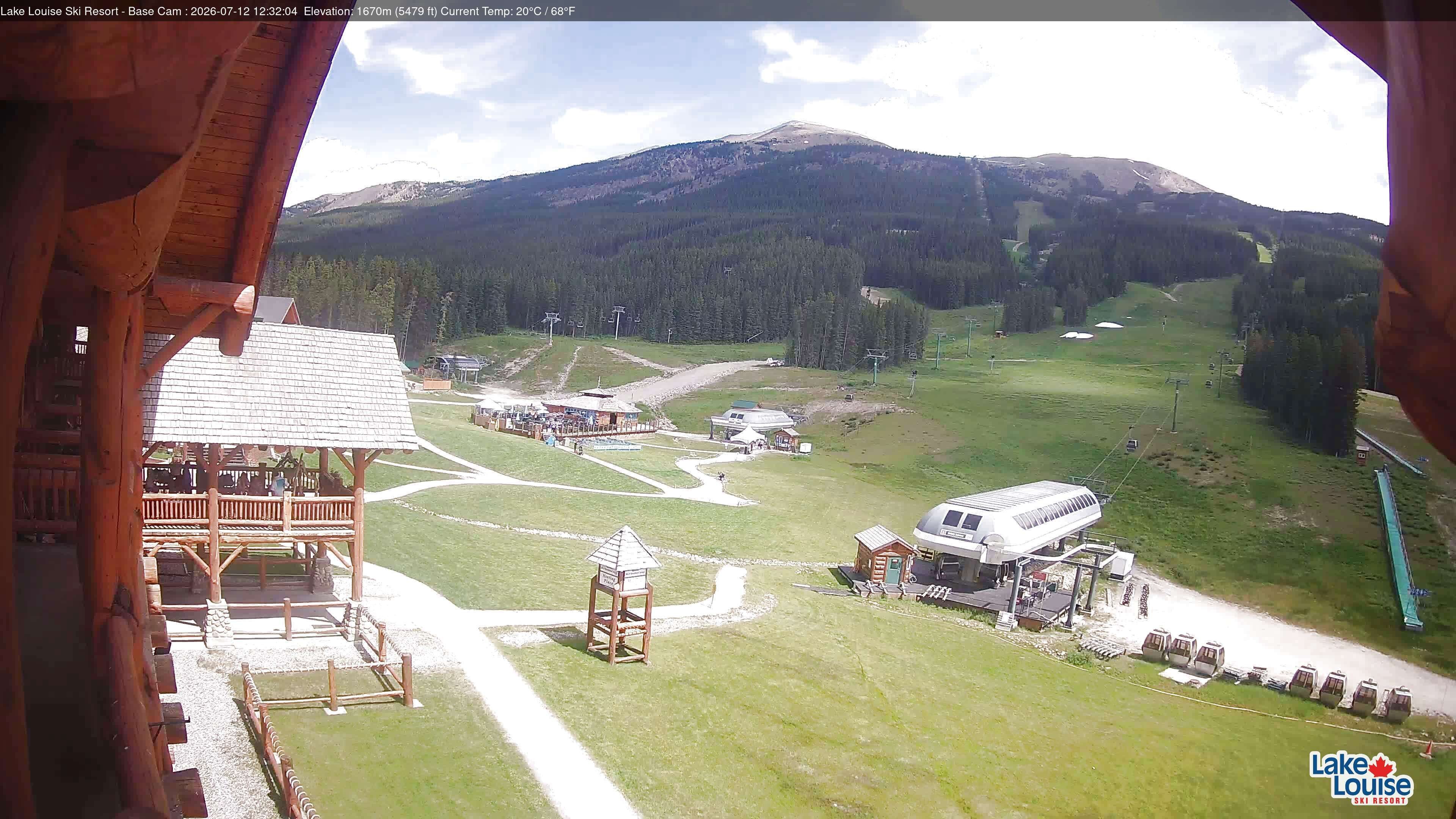 Archiv Foto Webcam Lake Louise: Talstation