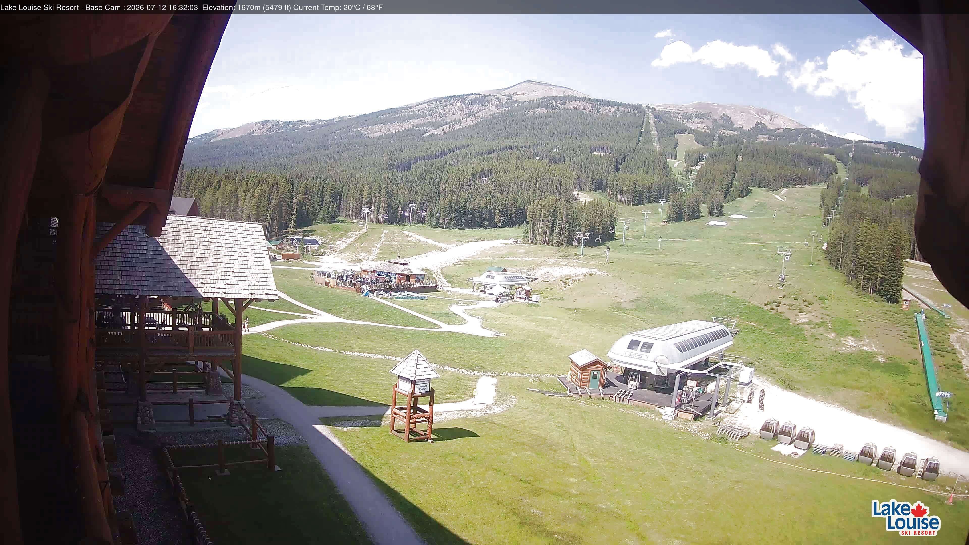 Archiv Foto Webcam Lake Louise: Talstation