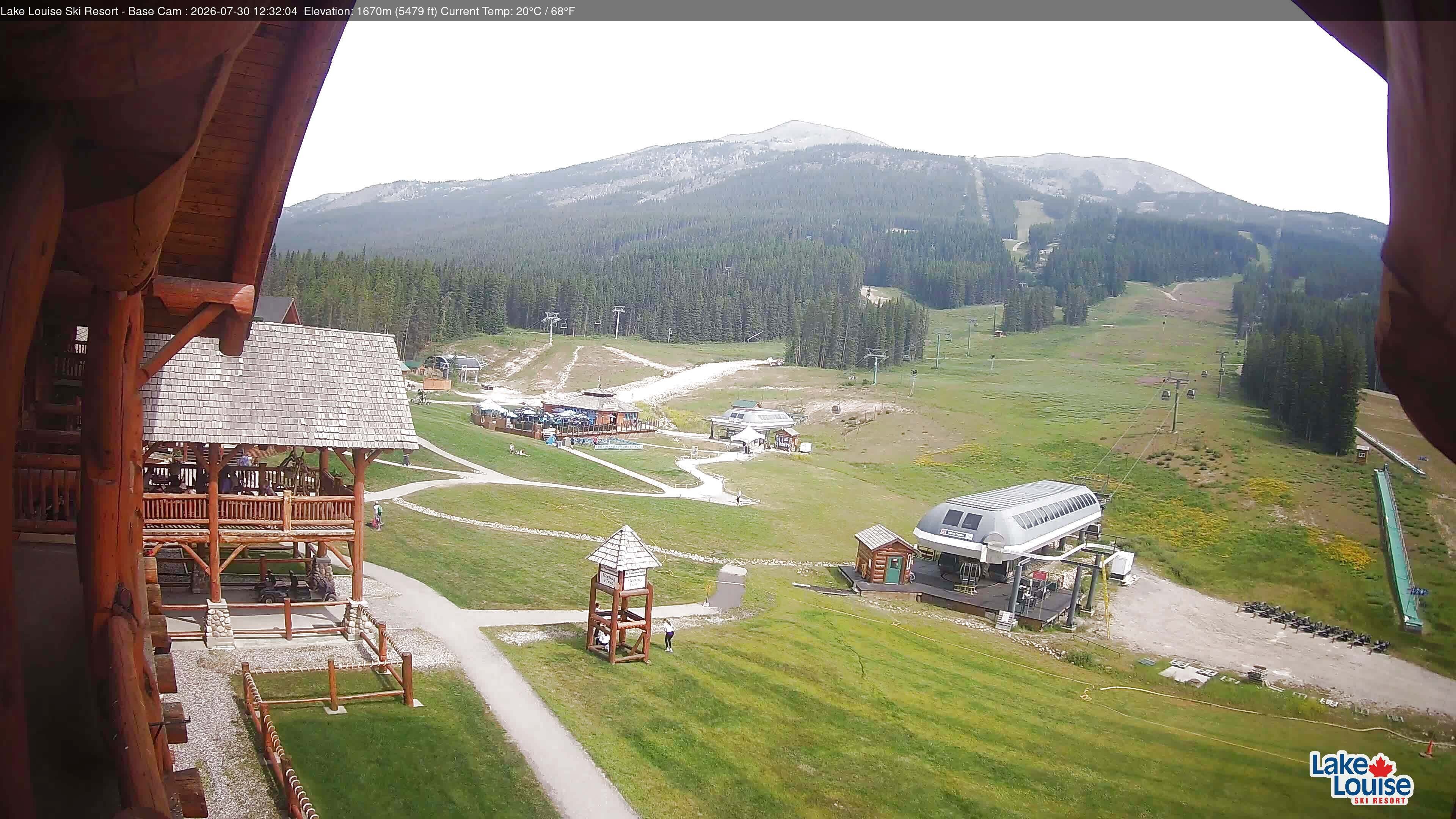 Archiv Foto Webcam Lake Louise: Talstation