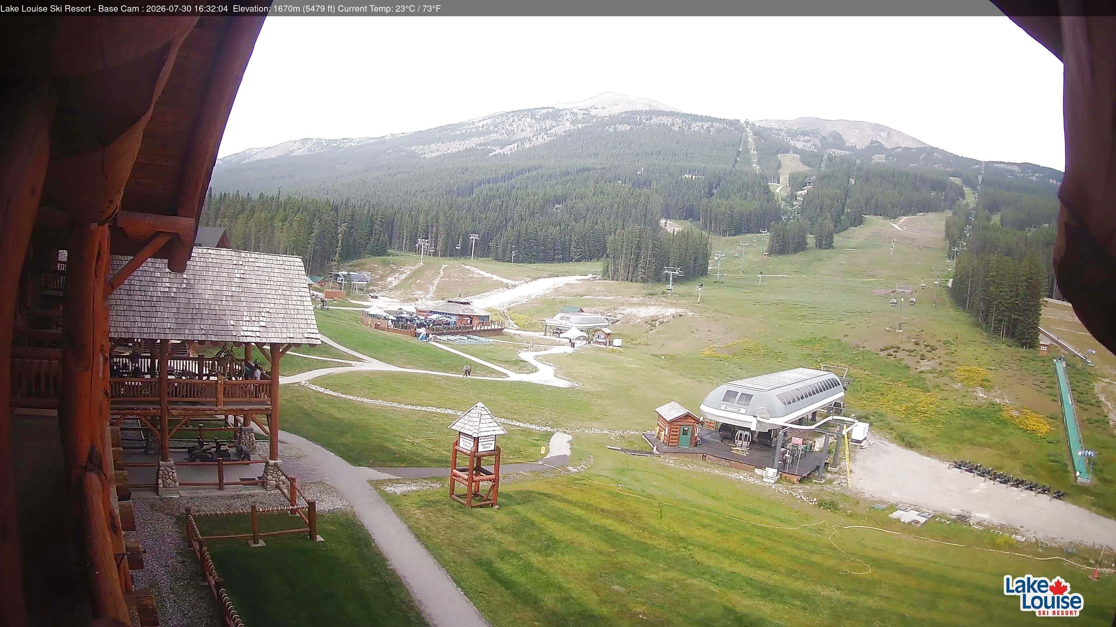 Archiv Foto Webcam Lake Louise: Talstation