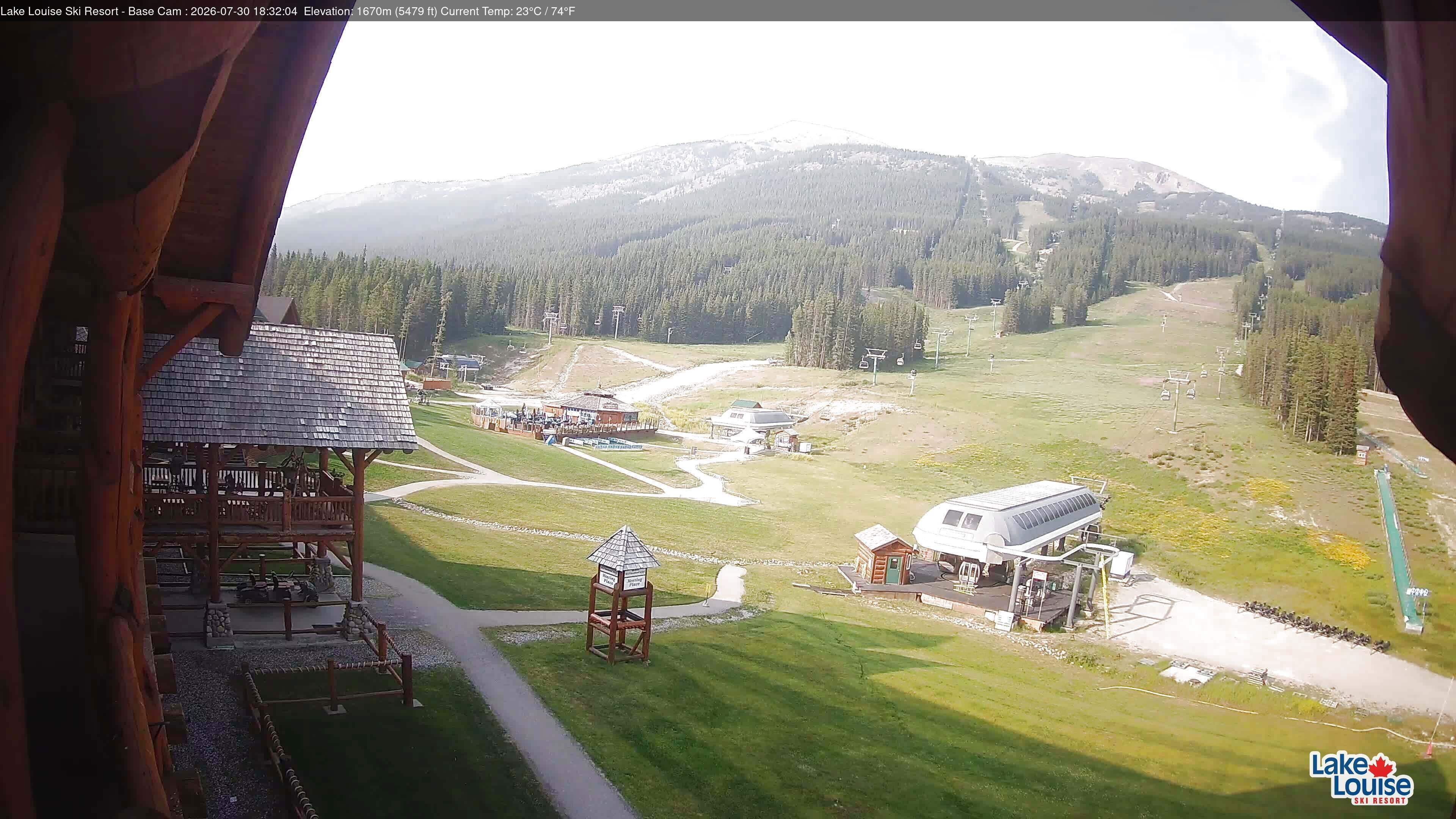 Archiv Foto Webcam Lake Louise: Talstation